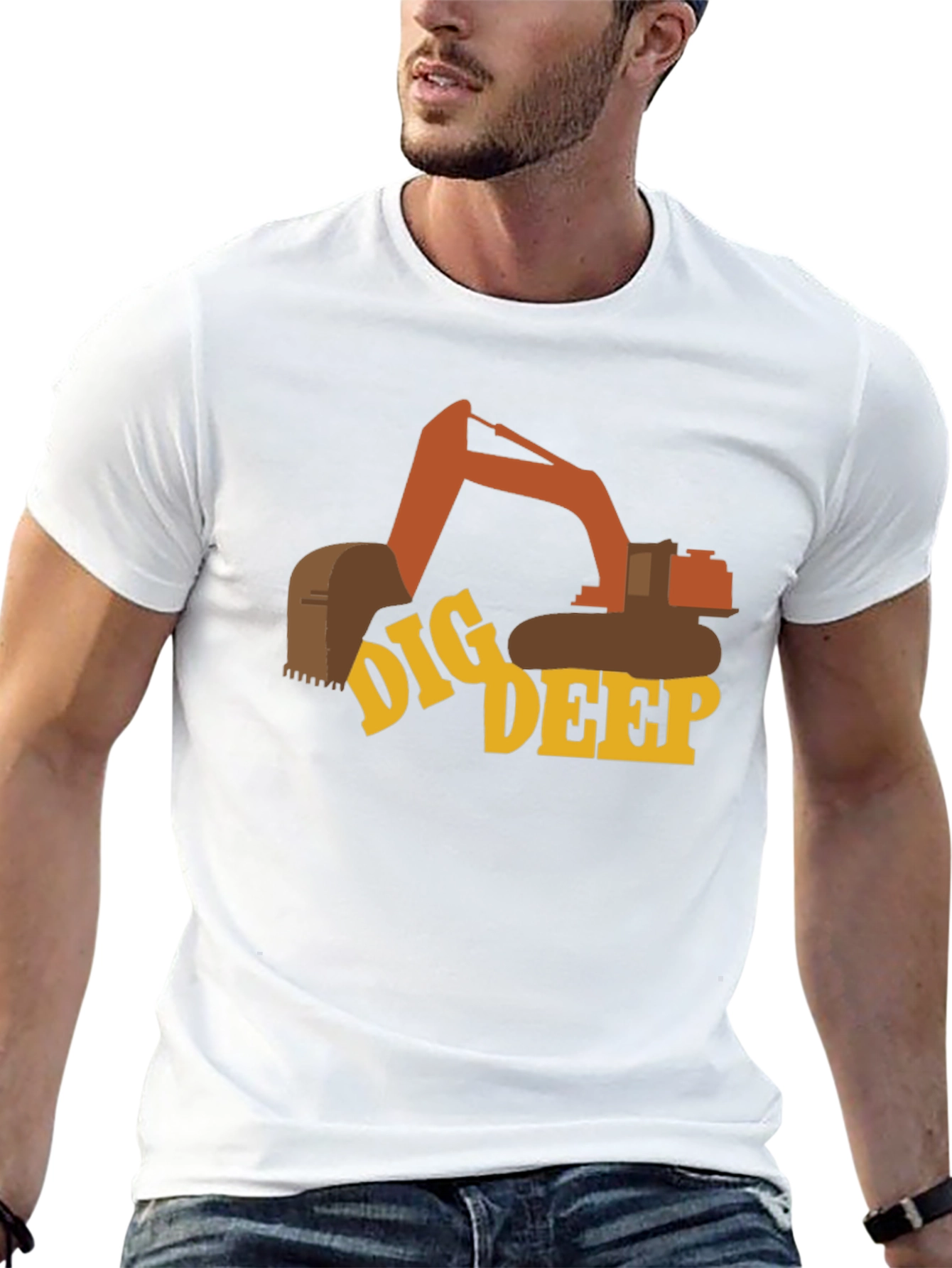 Dig Deep Excavator Graphic T-Shirt