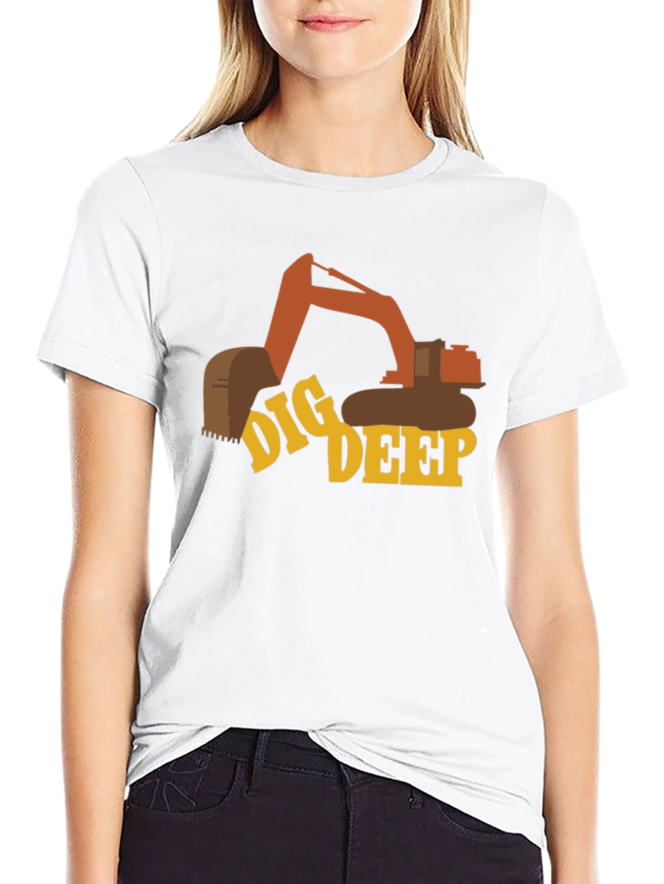 Dig Deep Excavator Graphic T-Shirt