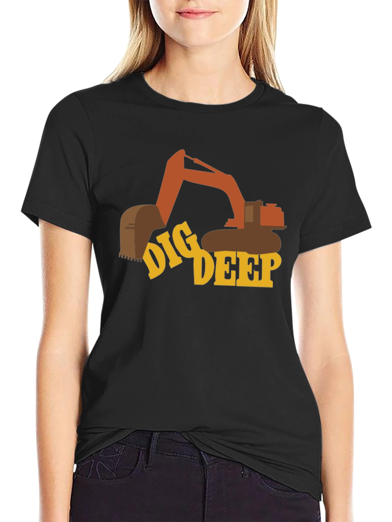 Dig Deep Excavator Graphic T-Shirt