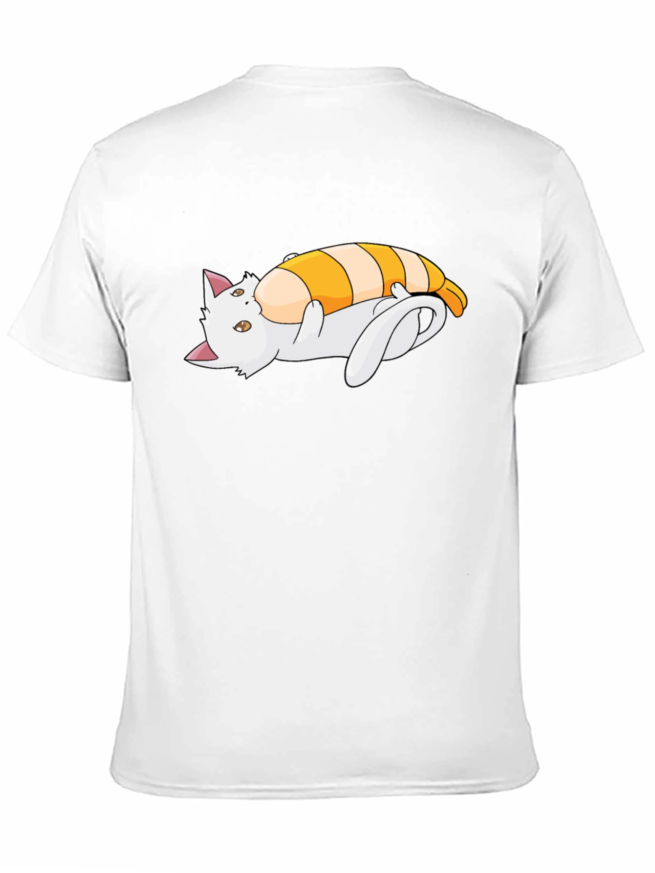 Cat Sushi Roll Graphic T-Shirt
