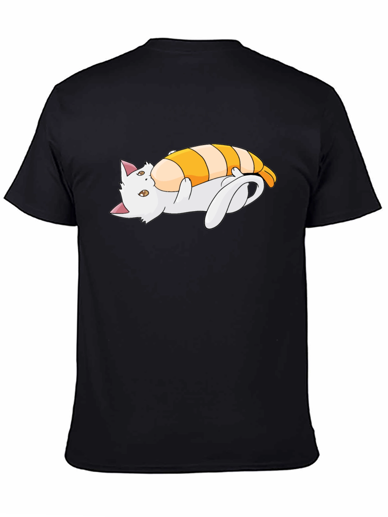 Cat Sushi Roll Graphic T-Shirt