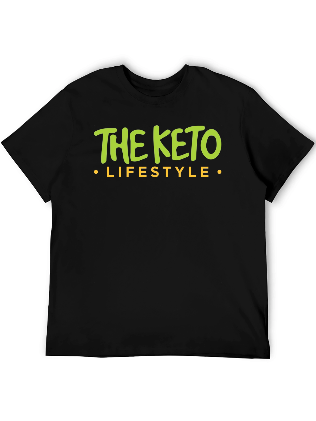 The Keto Lifestyle Black Graphic T-Shirt