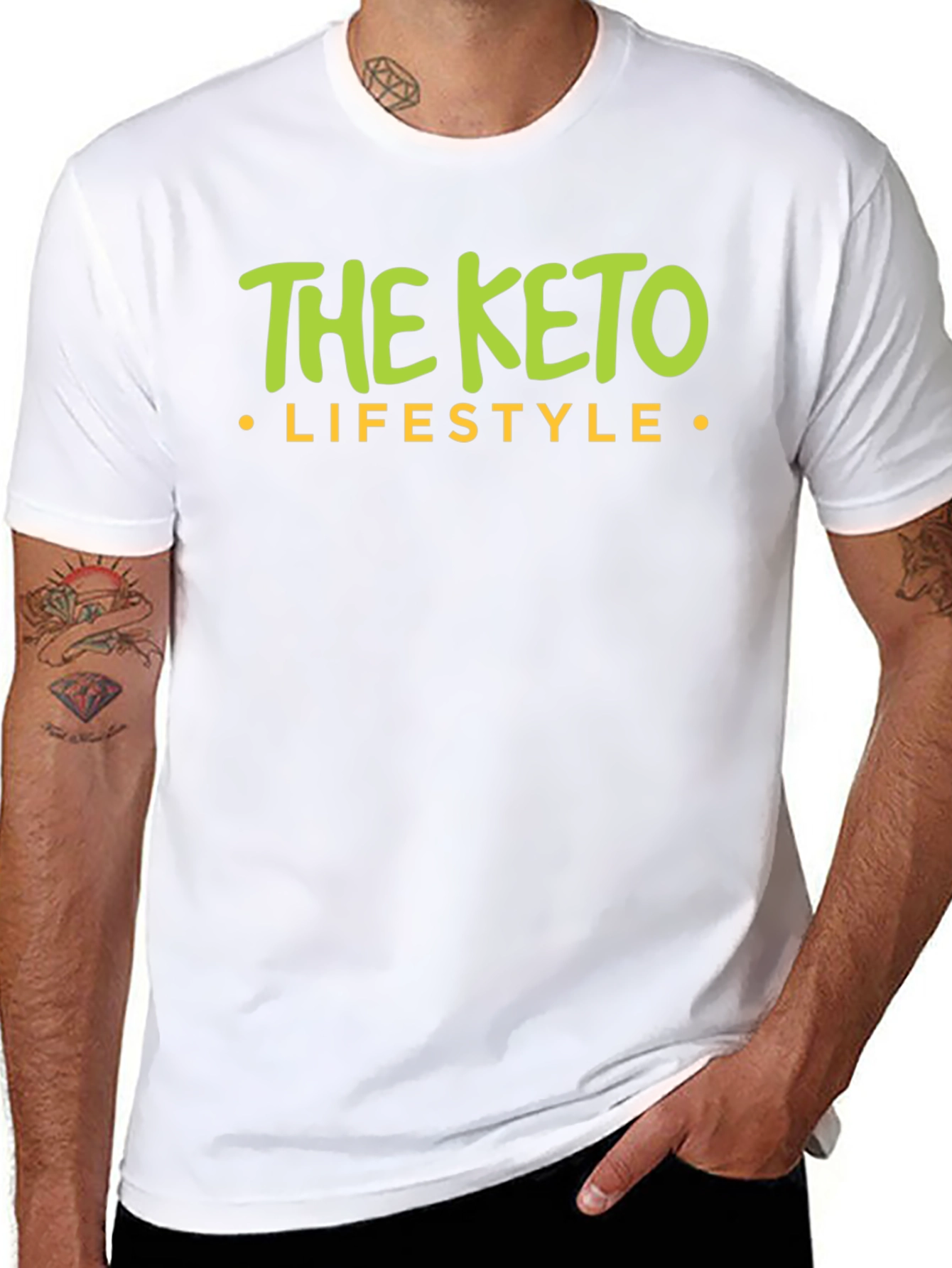 The Keto Lifestyle Black Graphic T-Shirt
