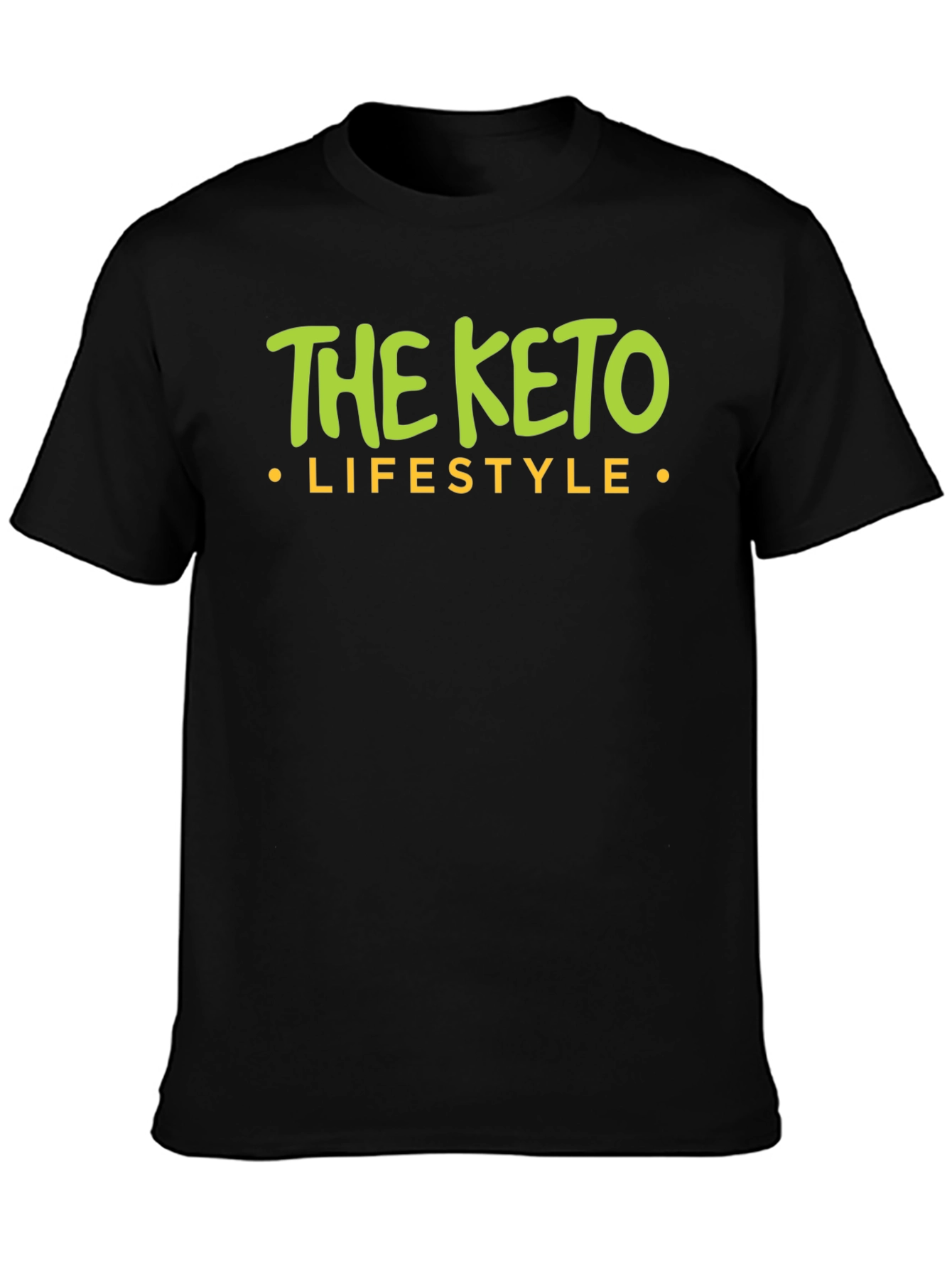 The Keto Lifestyle Black Graphic T-Shirt