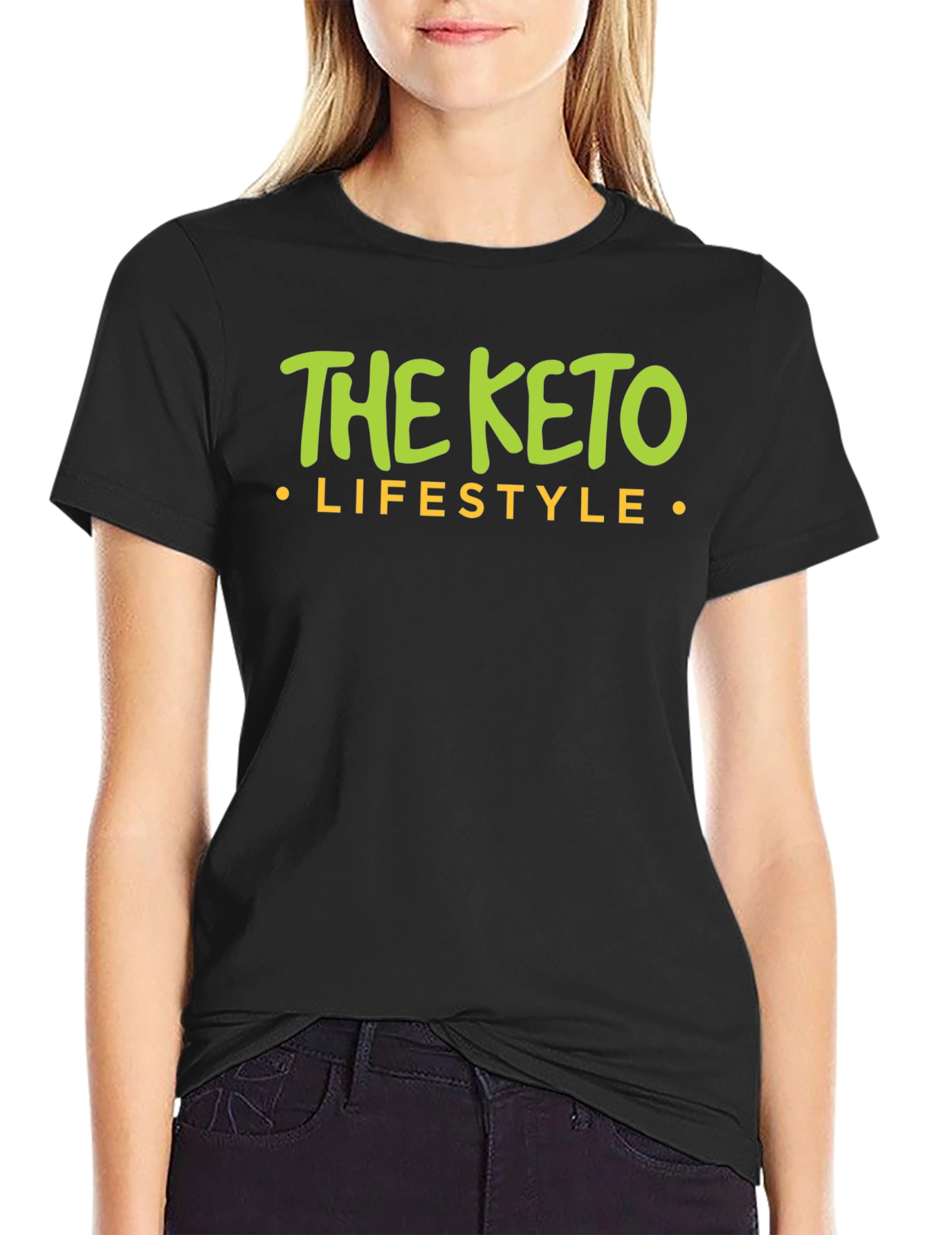 The Keto Lifestyle Black Graphic T-Shirt