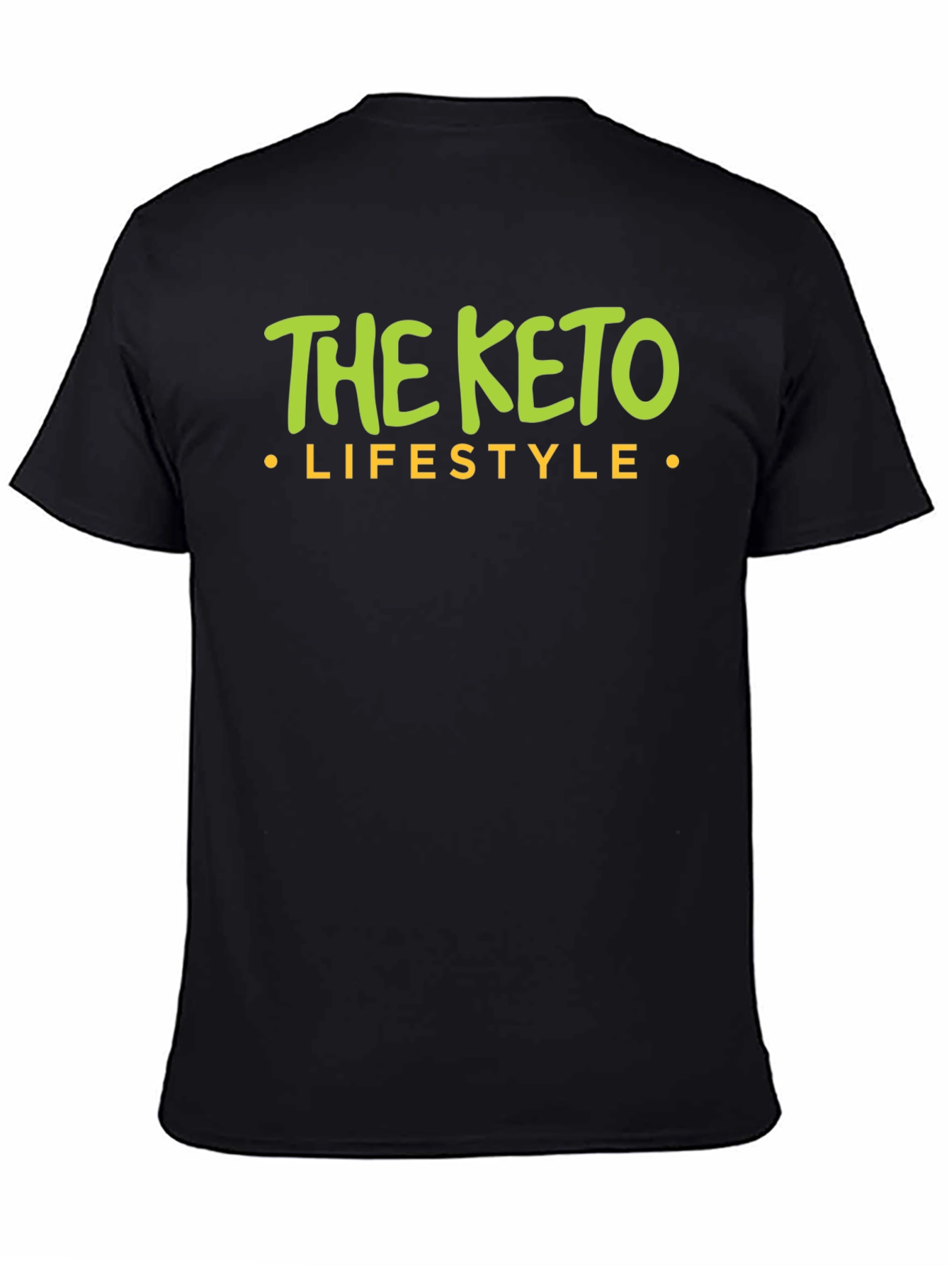The Keto Lifestyle Black Graphic T-Shirt