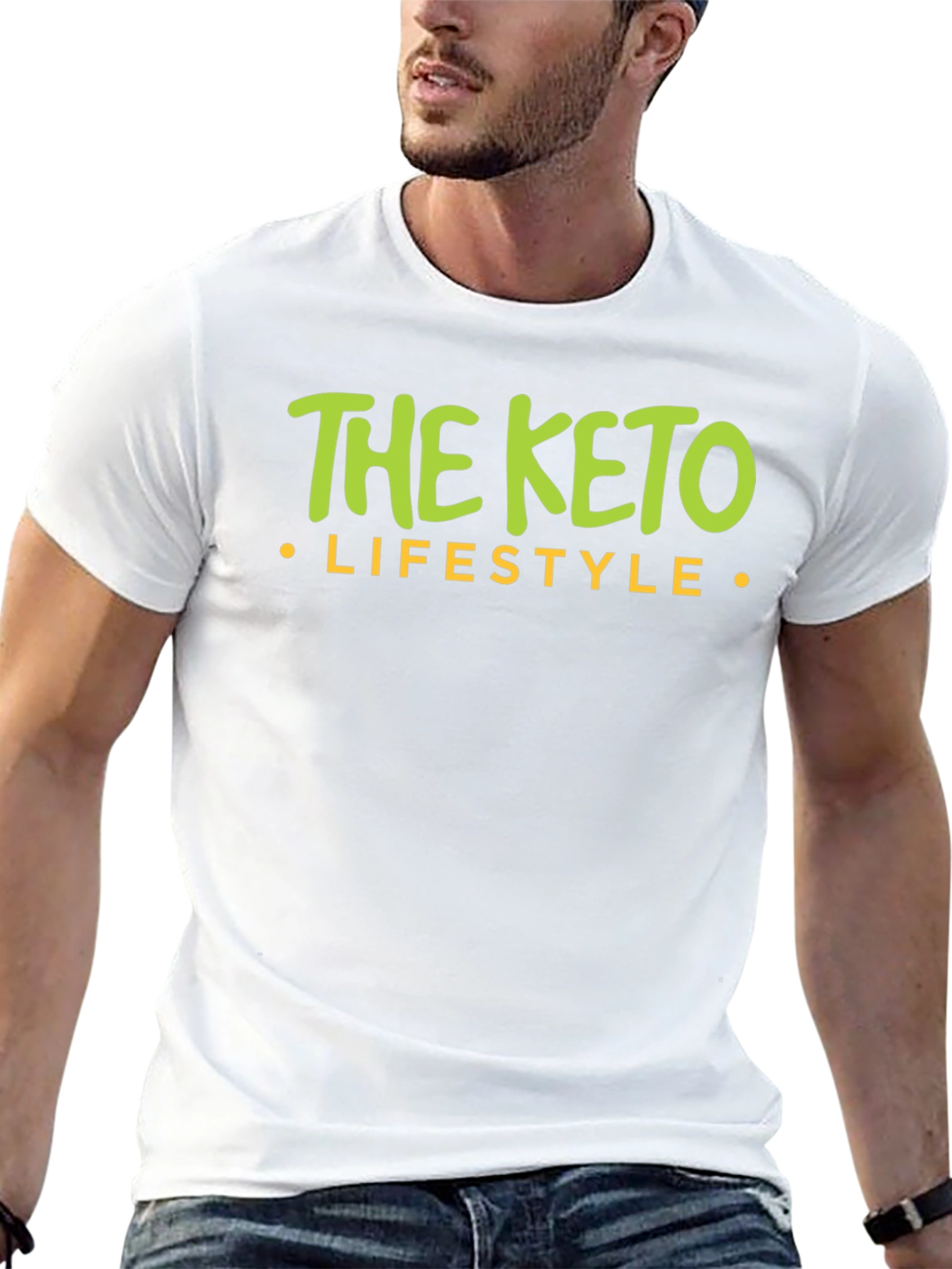 The Keto Lifestyle Black Graphic T-Shirt