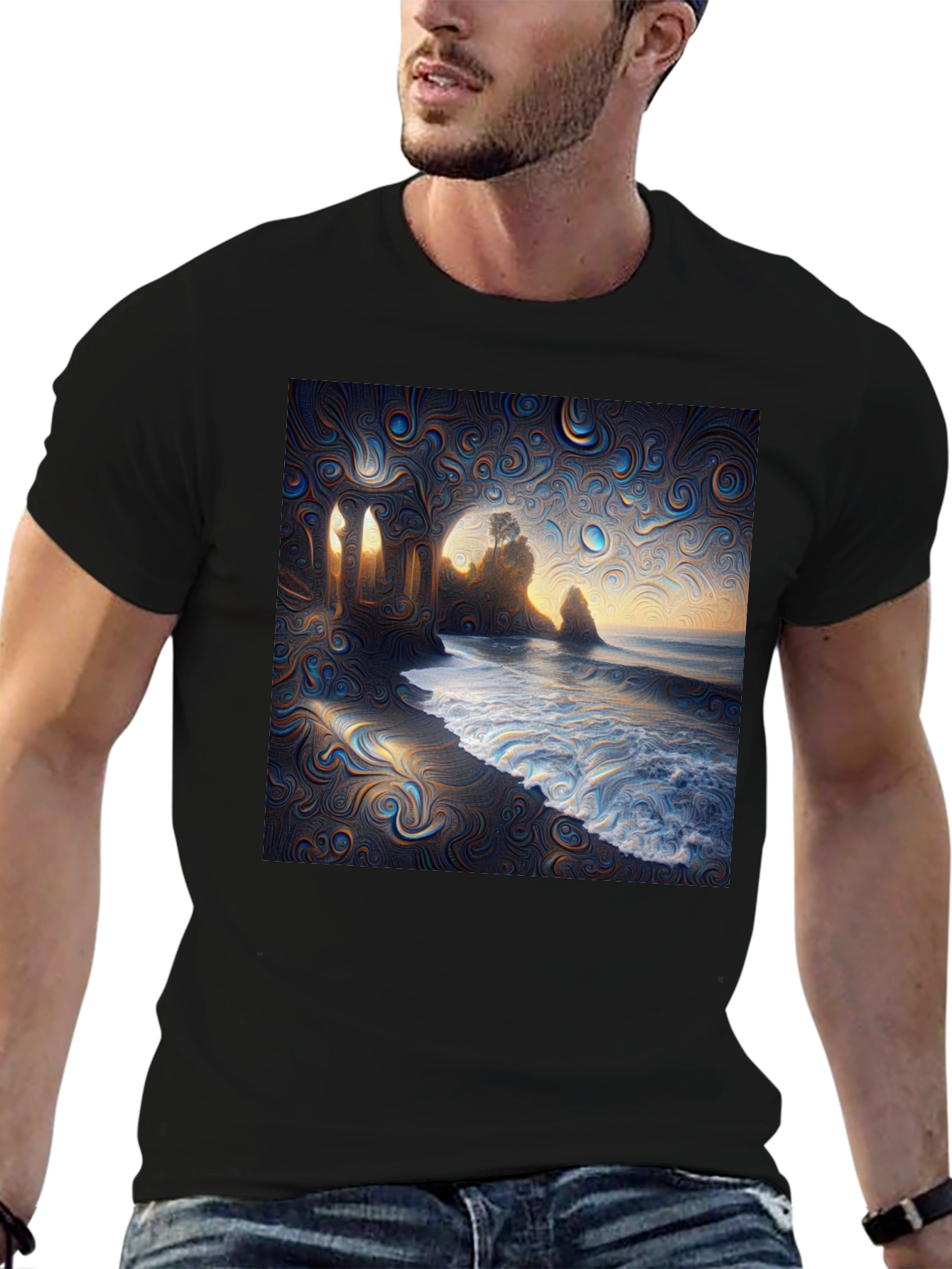 Artistic Seascape Graphic Tee
