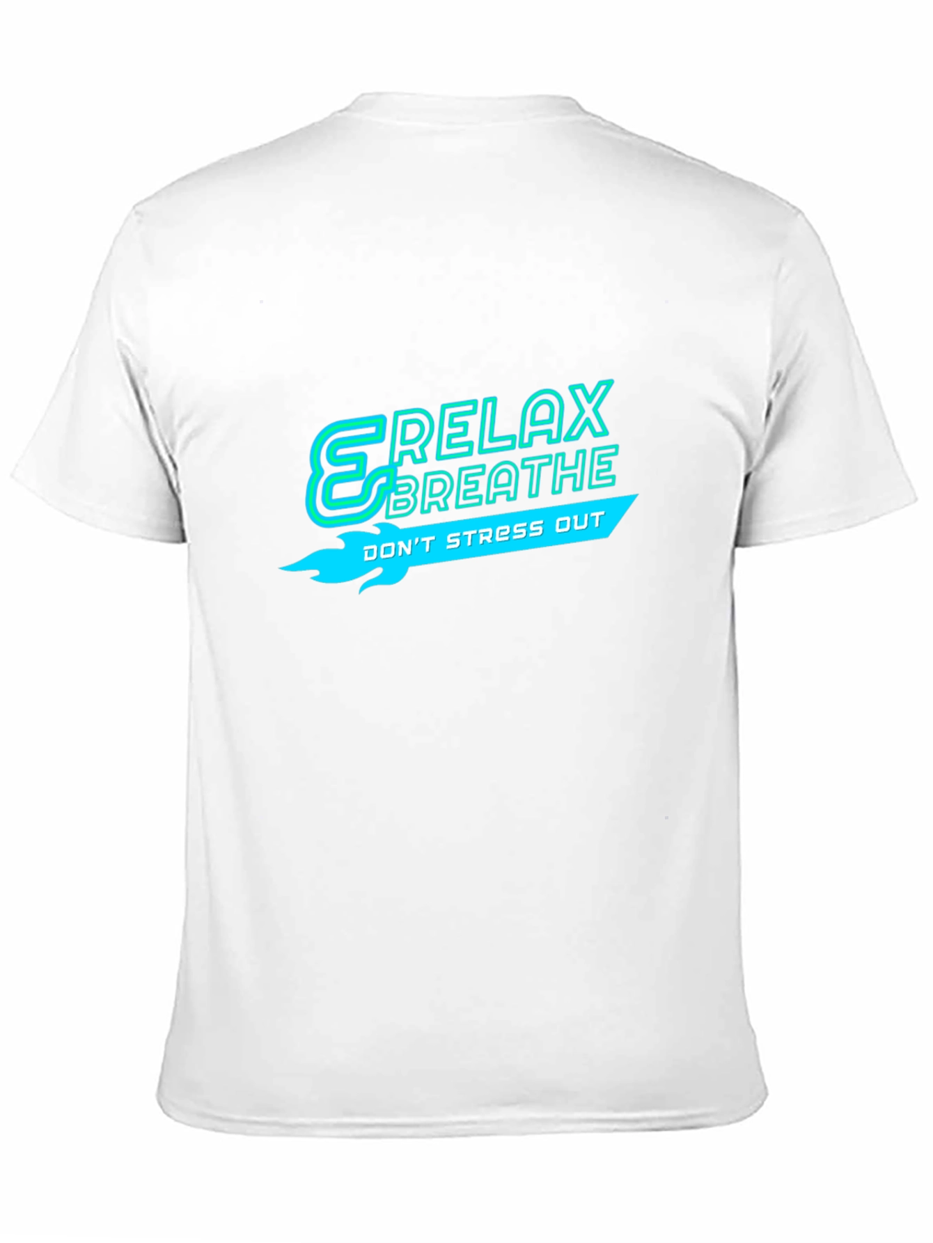 Relax Breathe Graphic Black T-Shirt
