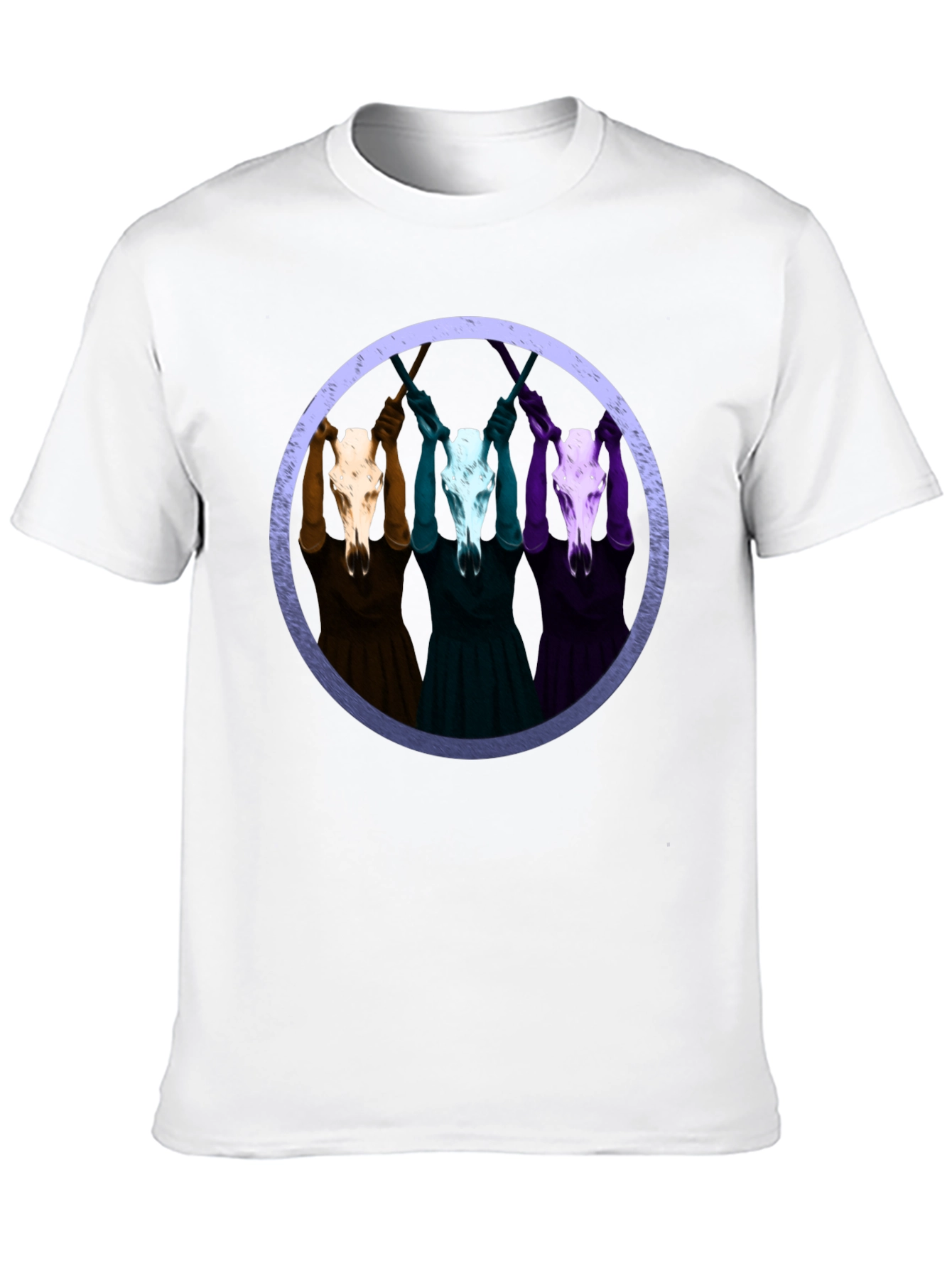 Skull Circle Graphic Tee - Unisex Black T-Shirt