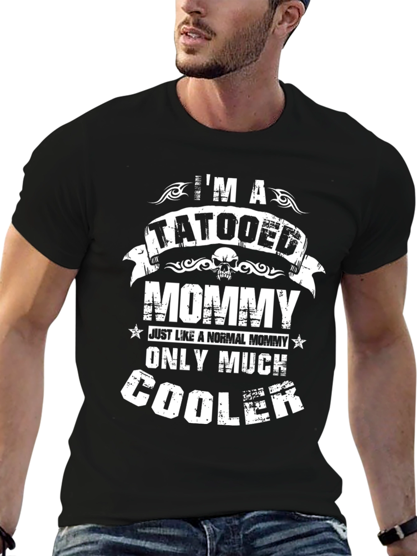 Tattooed Mommy Graphic Tee - Cool Mom T-Shirt