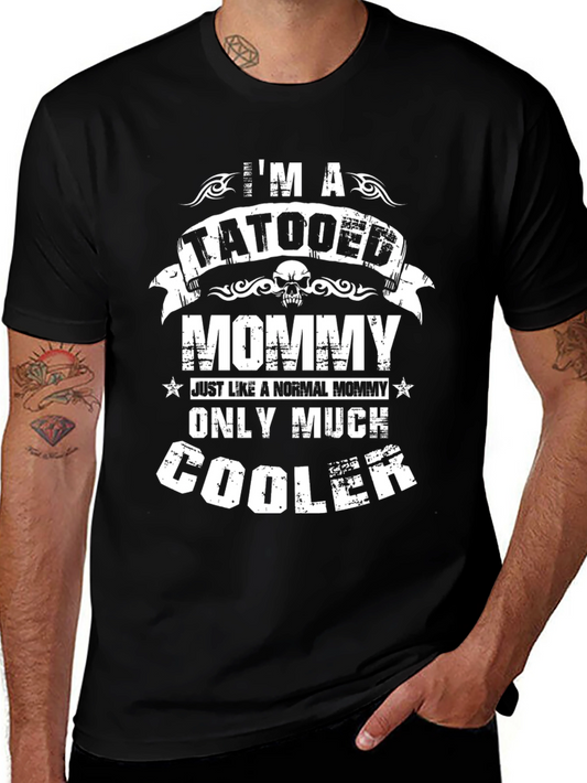 Tattooed Mommy Graphic Tee - Cool Mom T-Shirt