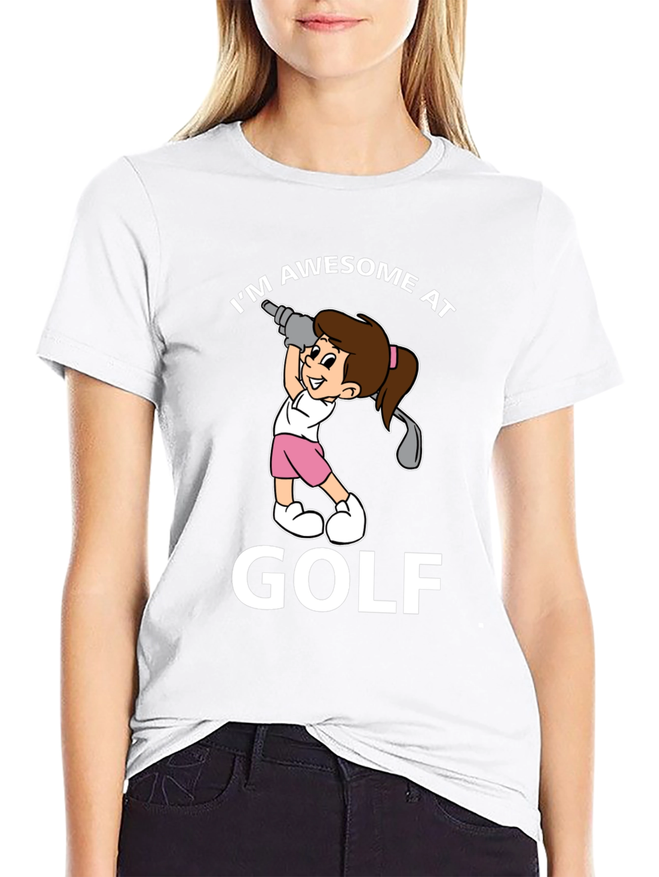 Awesome at Golf Graphic T-Shirt