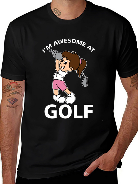 Awesome at Golf Graphic T-Shirt