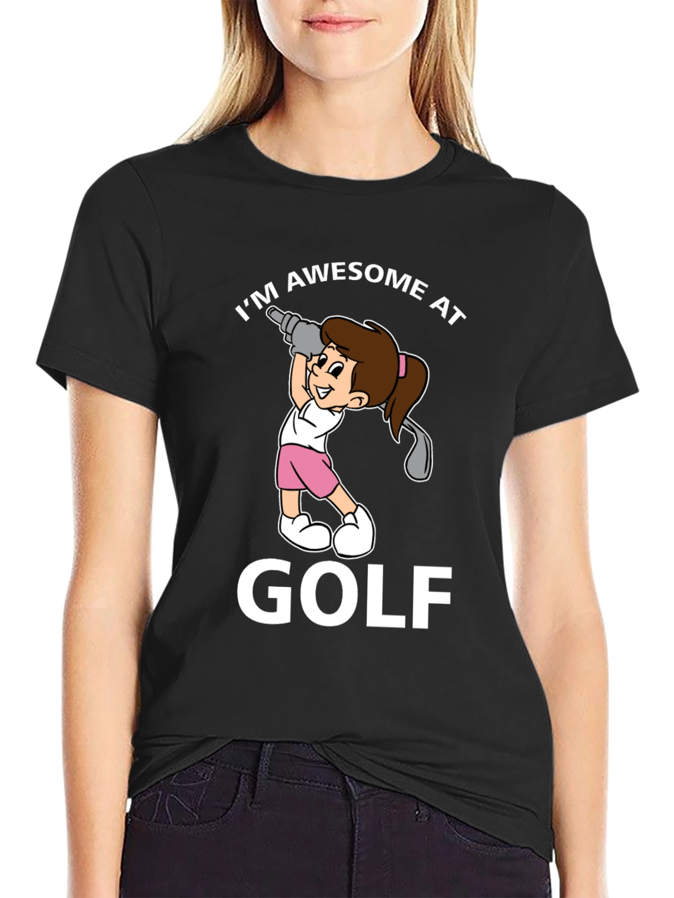 Awesome at Golf Graphic T-Shirt