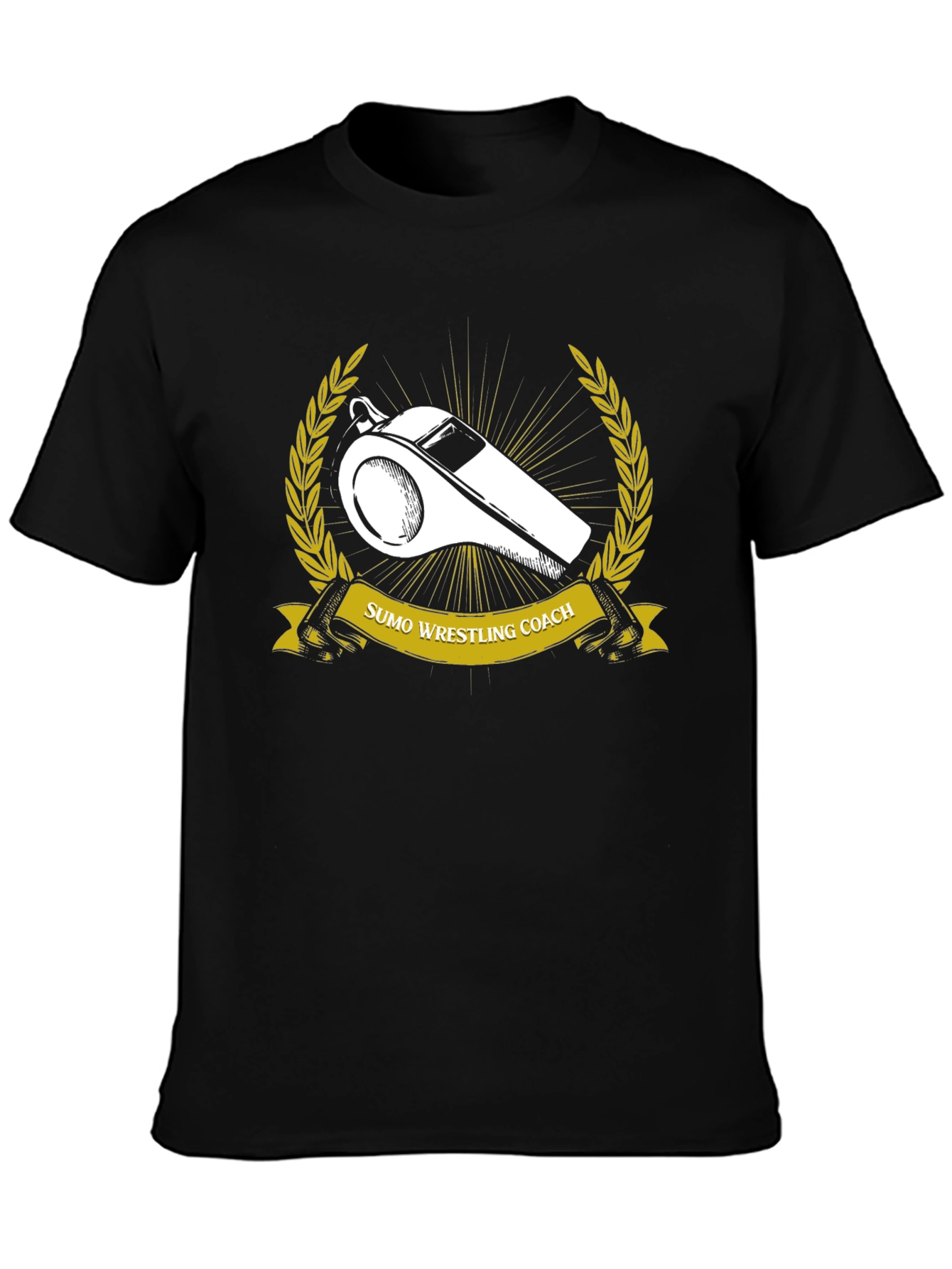 Sumo Wrestling Coach T-Shirt - Black