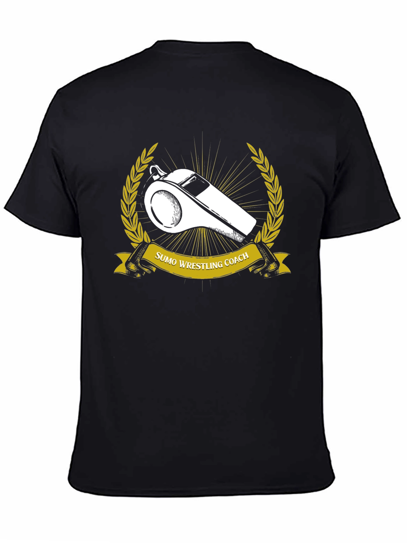 Sumo Wrestling Coach T-Shirt - Black