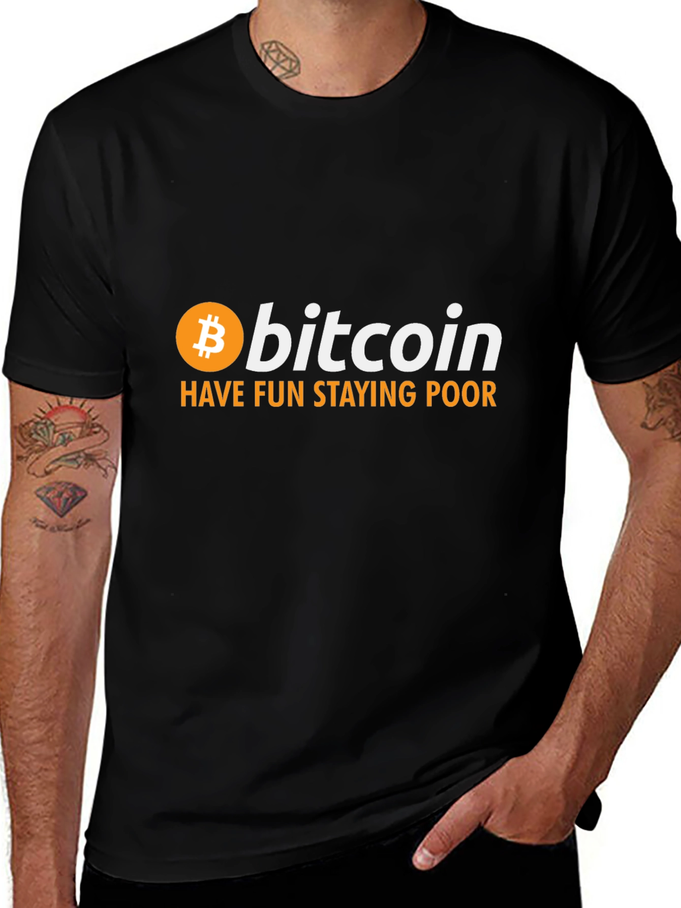 Bitcoin T-Shirt: Have Fun Staying Poor Crypto Tee
