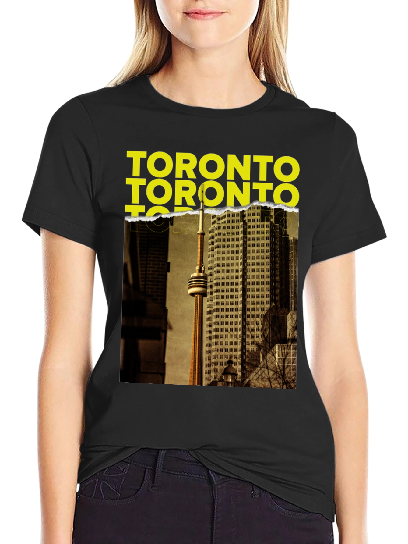 Toronto Graphic Tee - Cityscape Crewneck T-Shirt