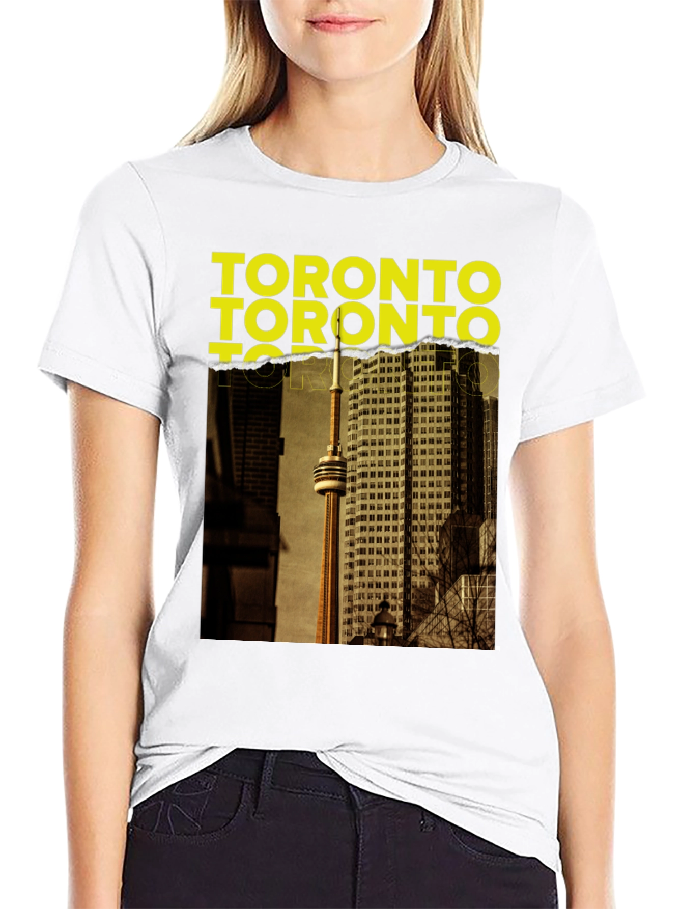 Toronto Graphic Tee - Cityscape Crewneck T-Shirt