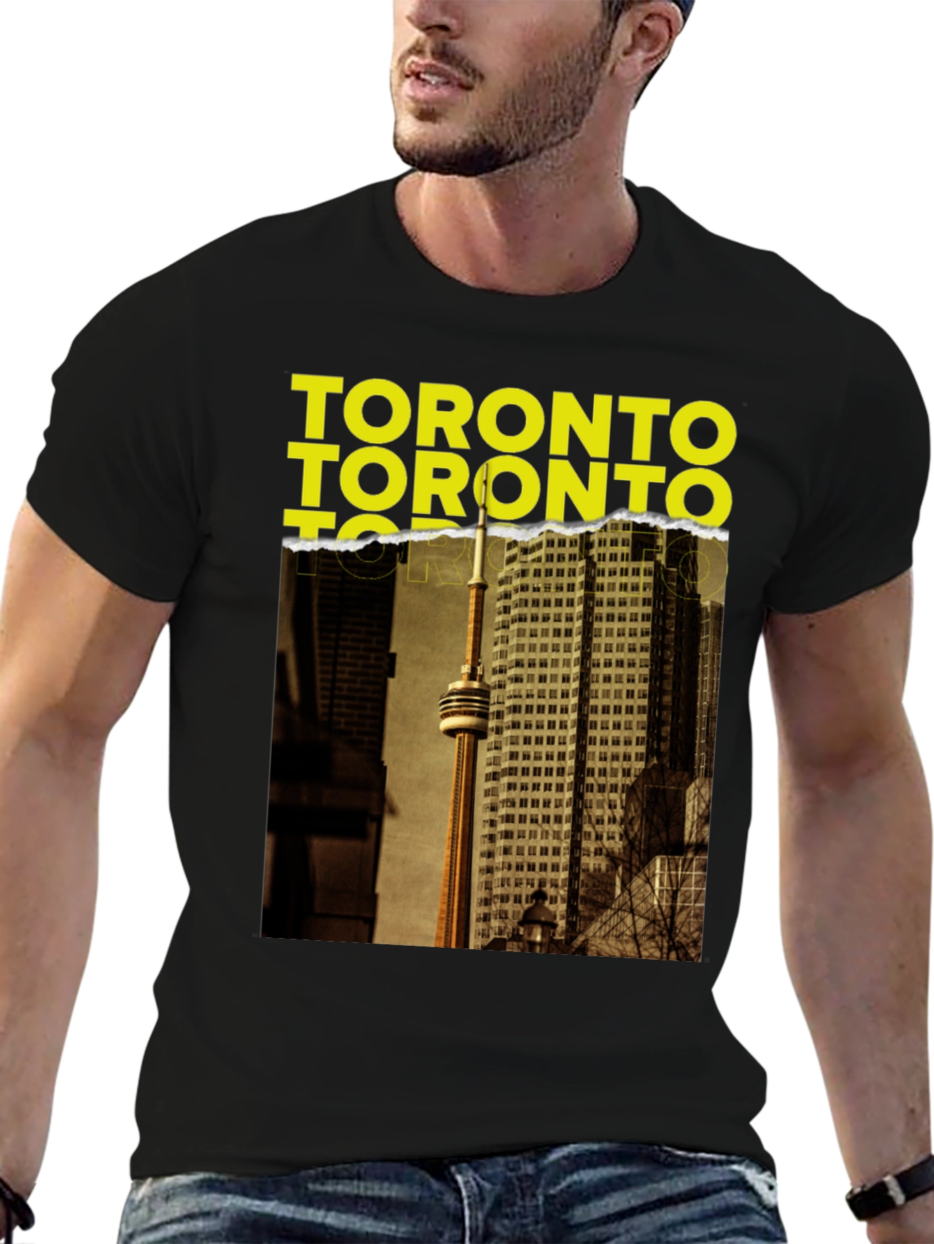 Toronto Graphic Tee - Cityscape Crewneck T-Shirt