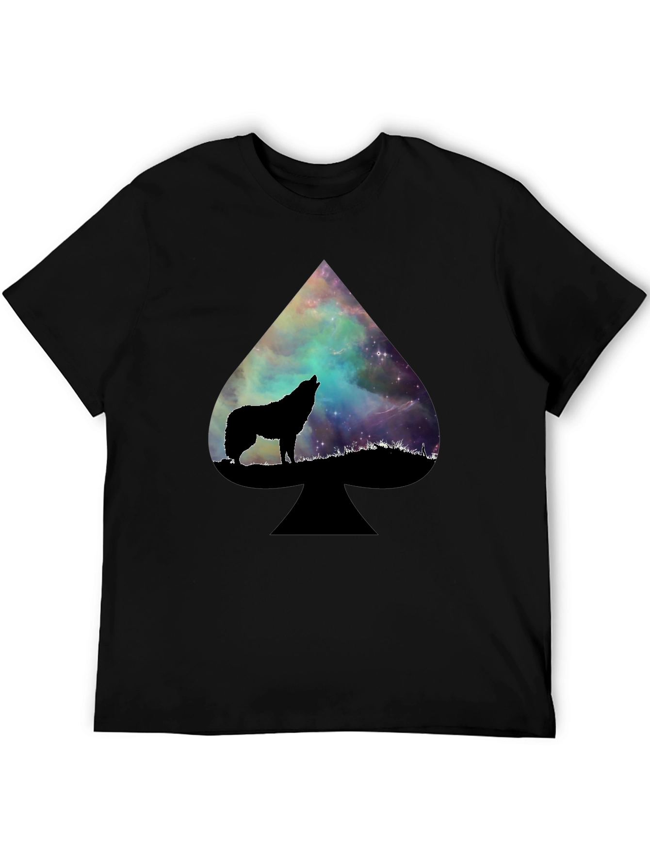 Wolf Galaxy Spade T-Shirt