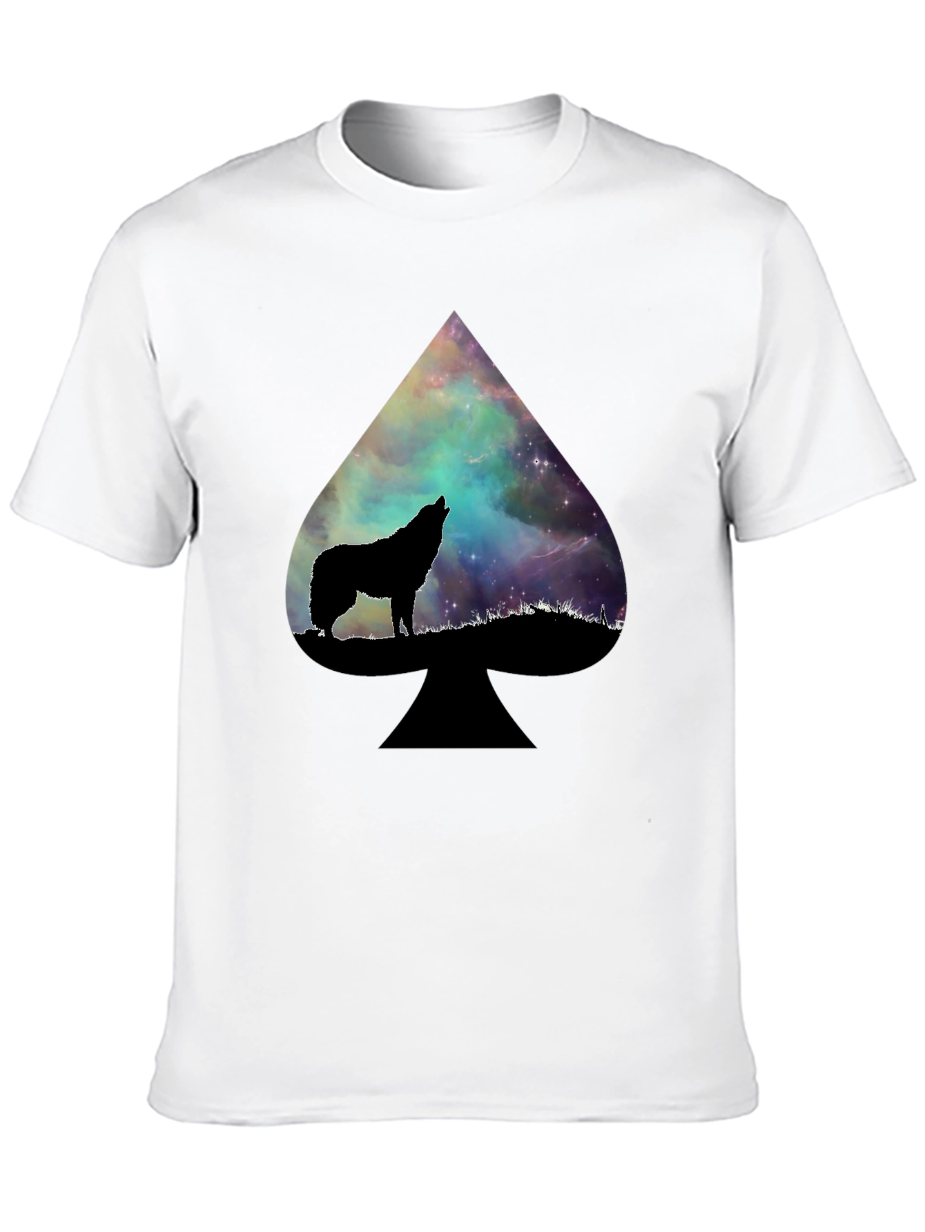 Wolf Galaxy Spade T-Shirt