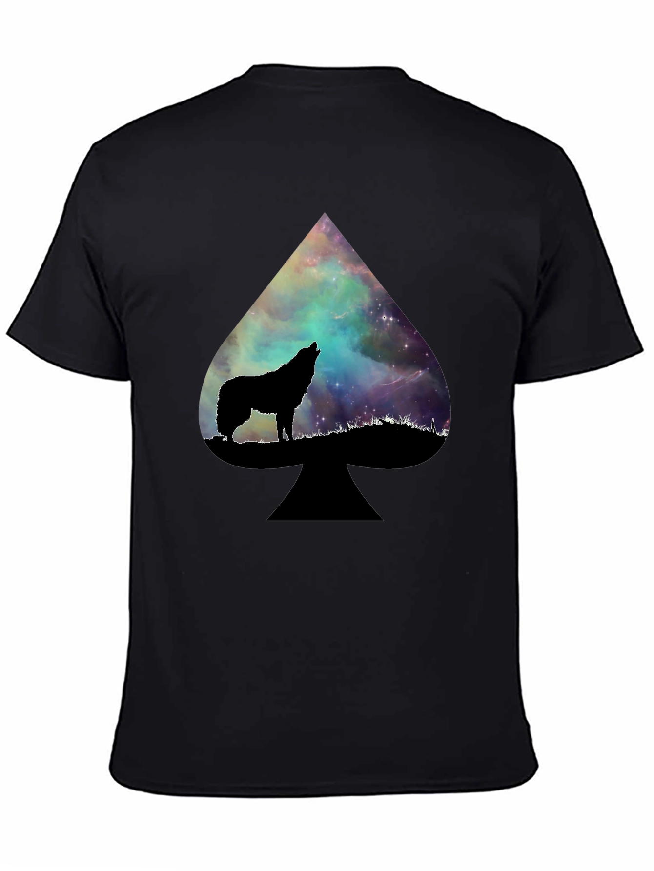 Wolf Galaxy Spade T-Shirt