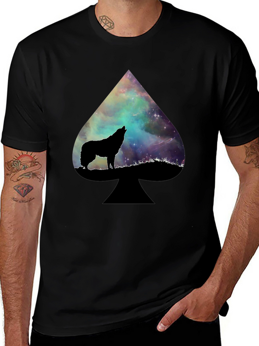 Wolf Galaxy Spade T-Shirt