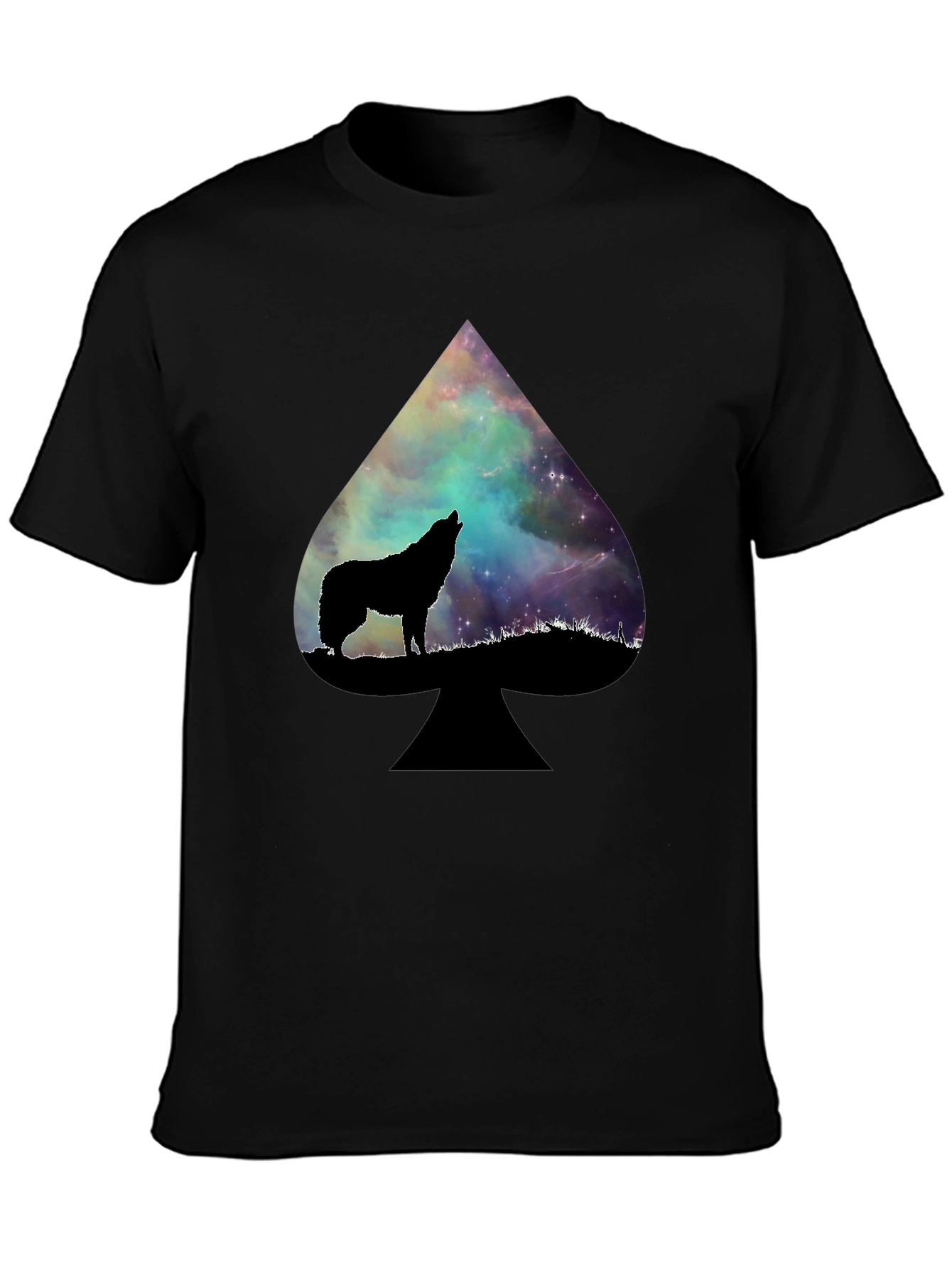 Wolf Galaxy Spade T-Shirt