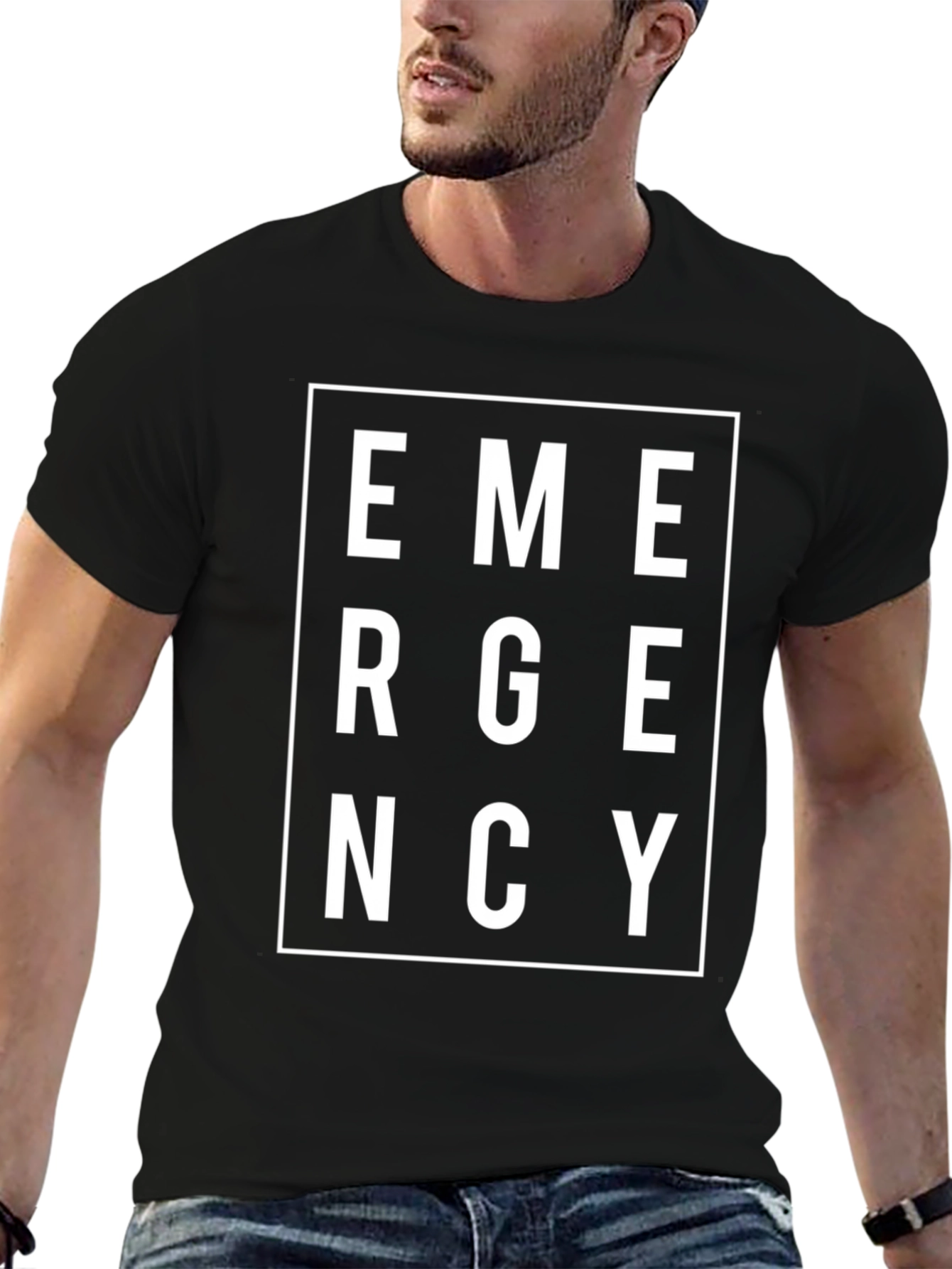 Emergency Graphic T-Shirt - Bold Statement Tee