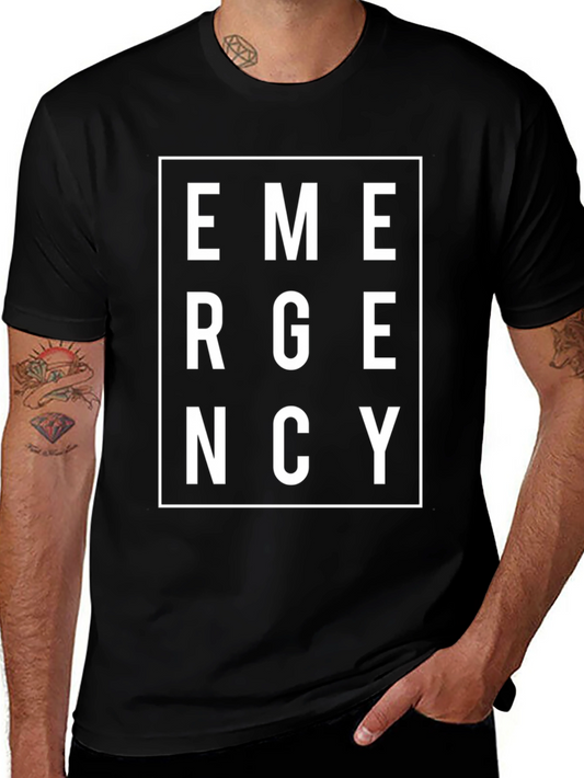 Emergency Graphic T-Shirt - Bold Statement Tee