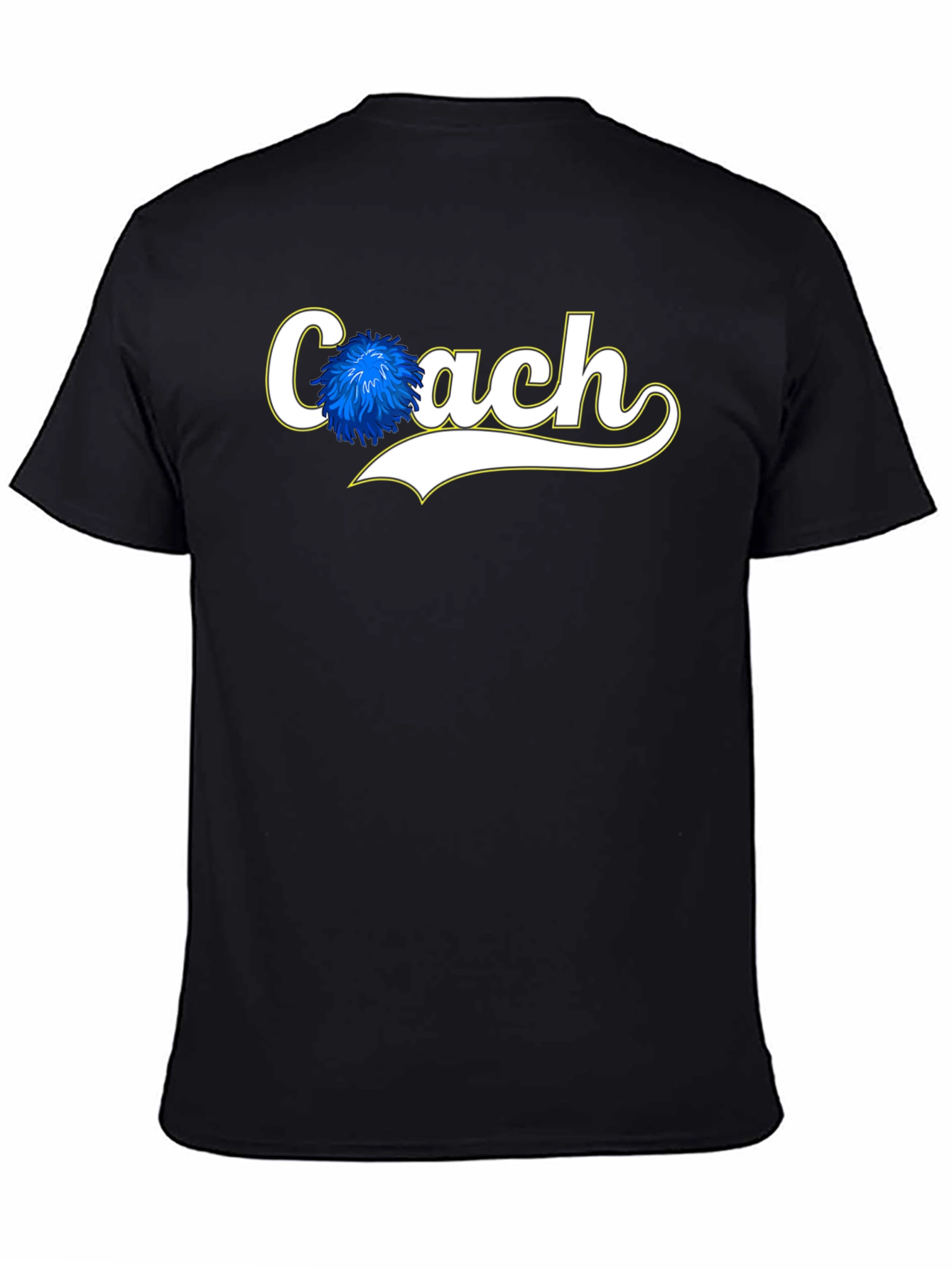 Coach Pom Pom Graphic Tee - Black Cotton Blend