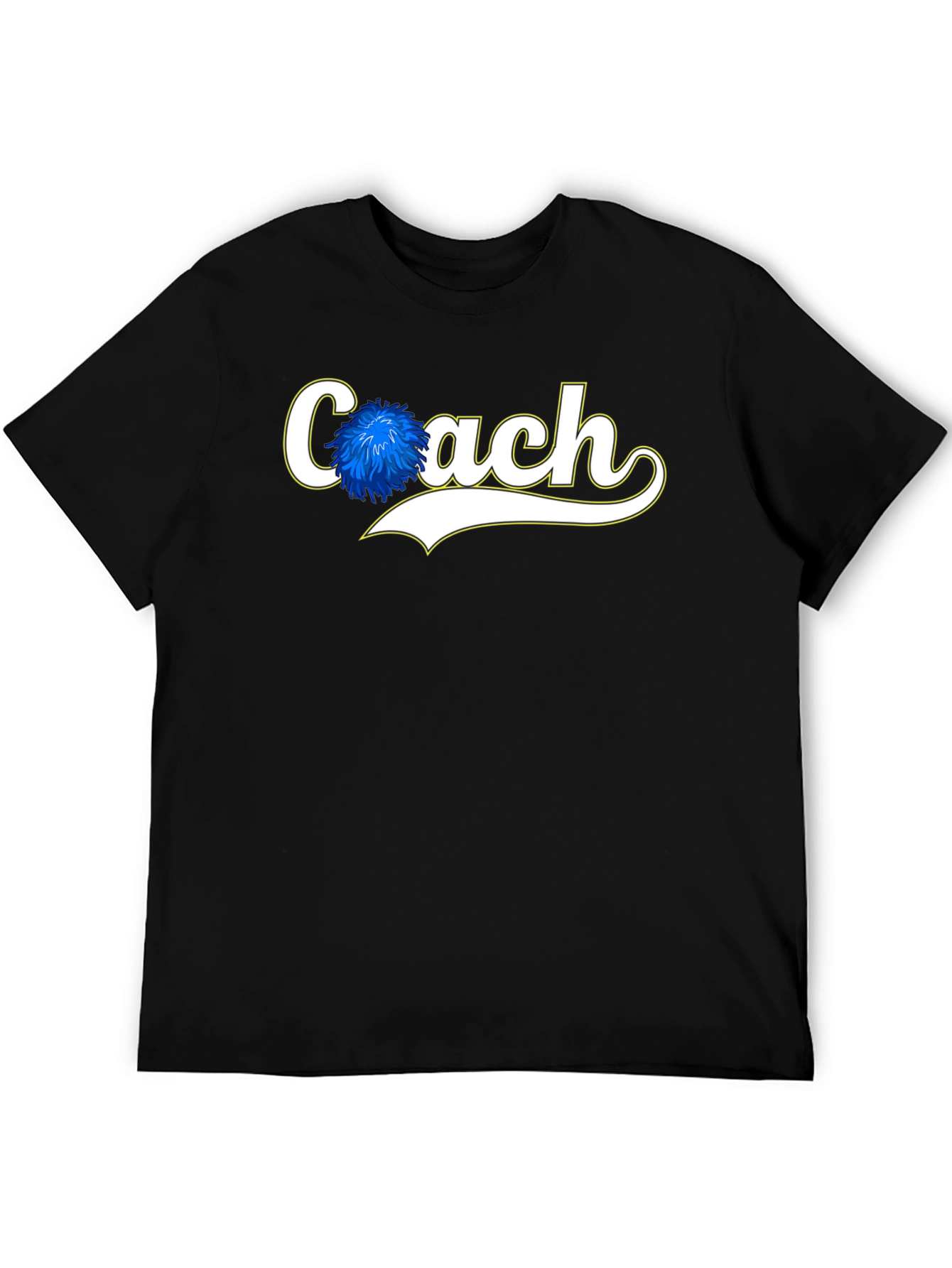 Coach Pom Pom Graphic Tee - Black Cotton Blend