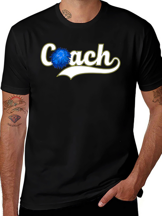 Coach Pom Pom Graphic Tee - Black Cotton Blend