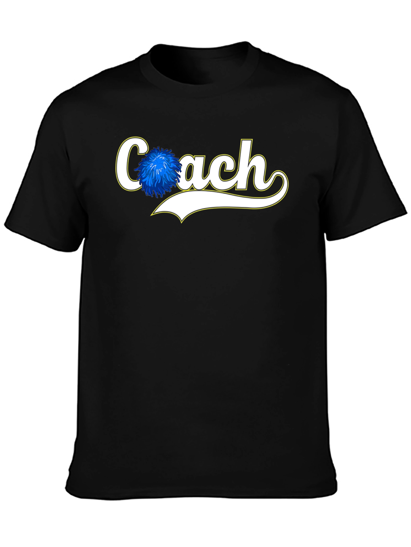 Coach Pom Pom Graphic Tee - Black Cotton Blend