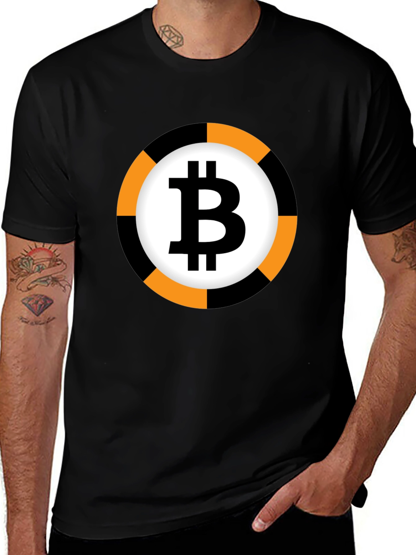 Bitcoin Black T-Shirt - Crypto Currency Tee