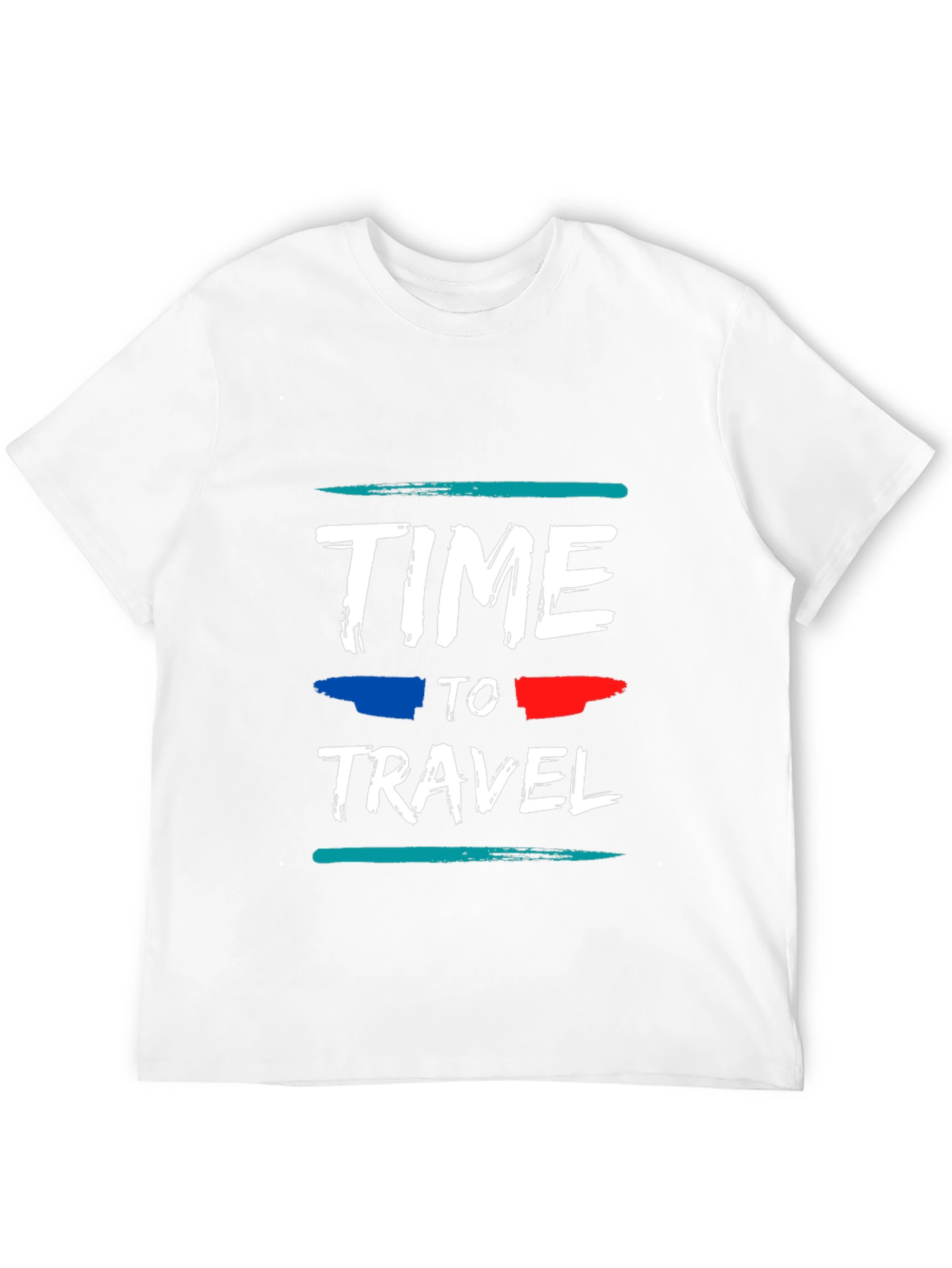 Time to Travel Graphic Tee - Black Cotton T-Shirt