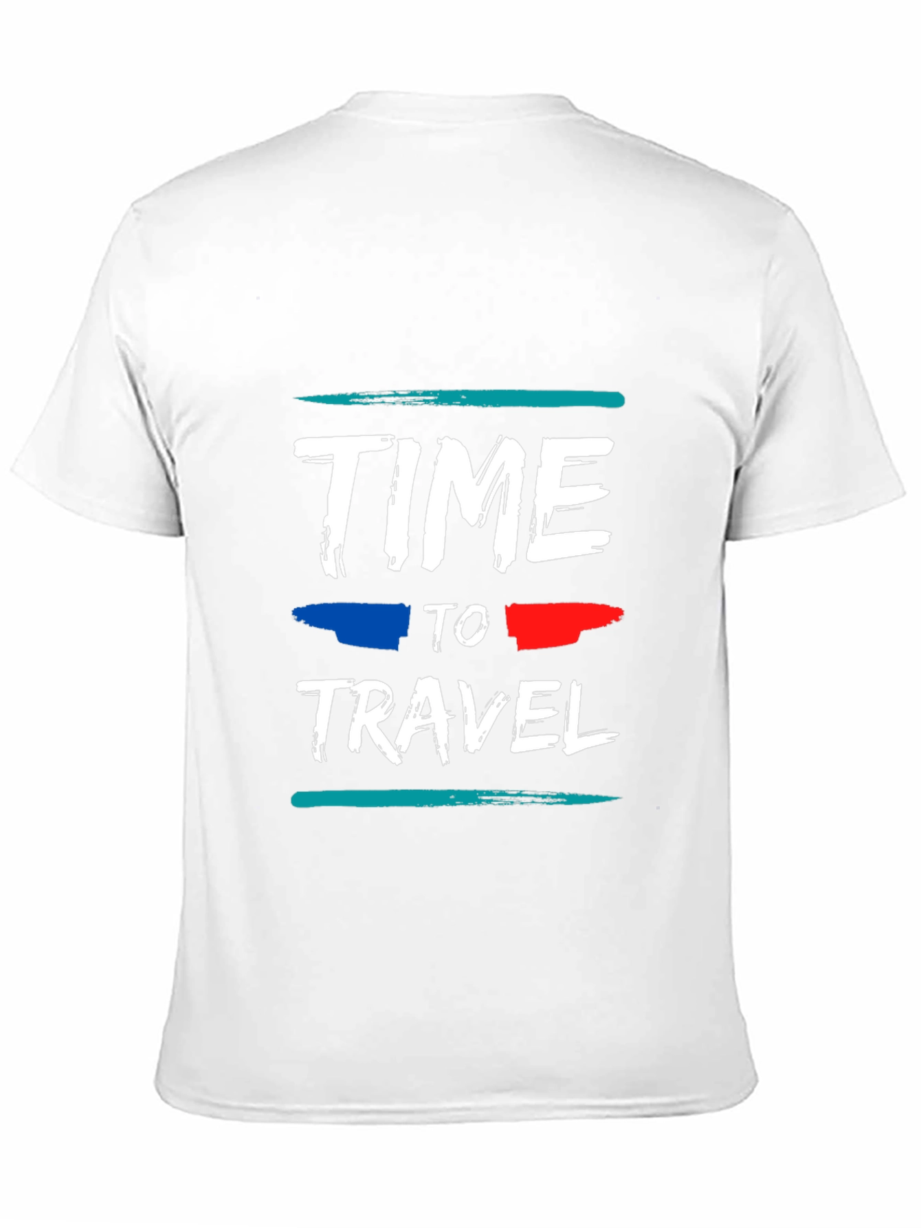 Time to Travel Graphic Tee - Black Cotton T-Shirt