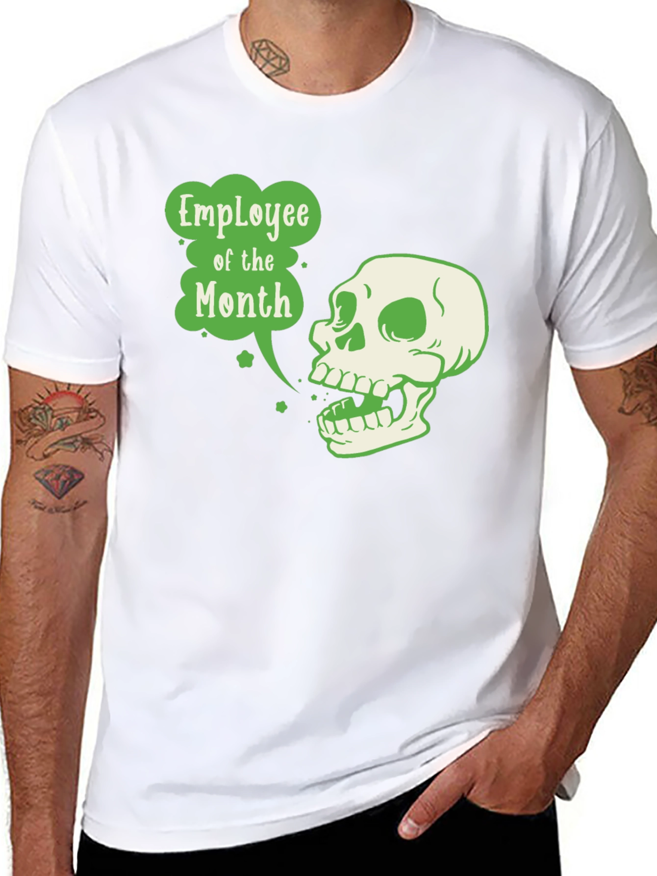 Employee of the Month Skull T-Shirt