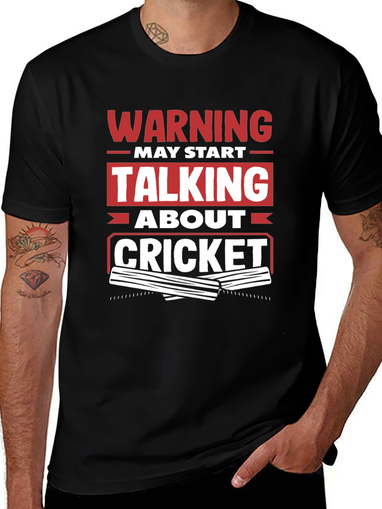 Warning May Start Talking About Cricket T-Shirt