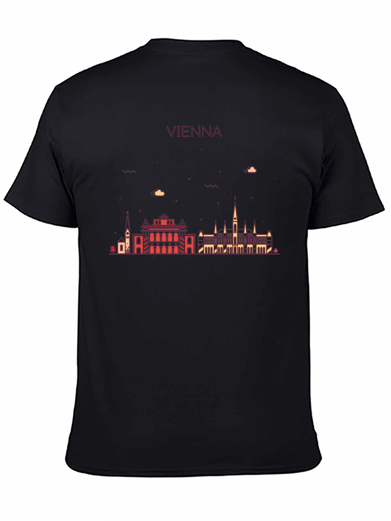 Vienna Skyline Graphic Tee - Black