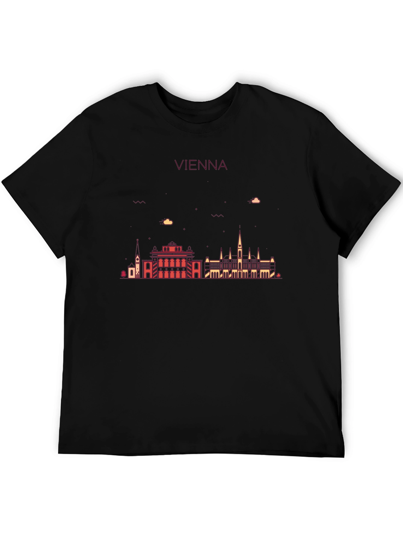 Vienna Skyline Graphic Tee - Black