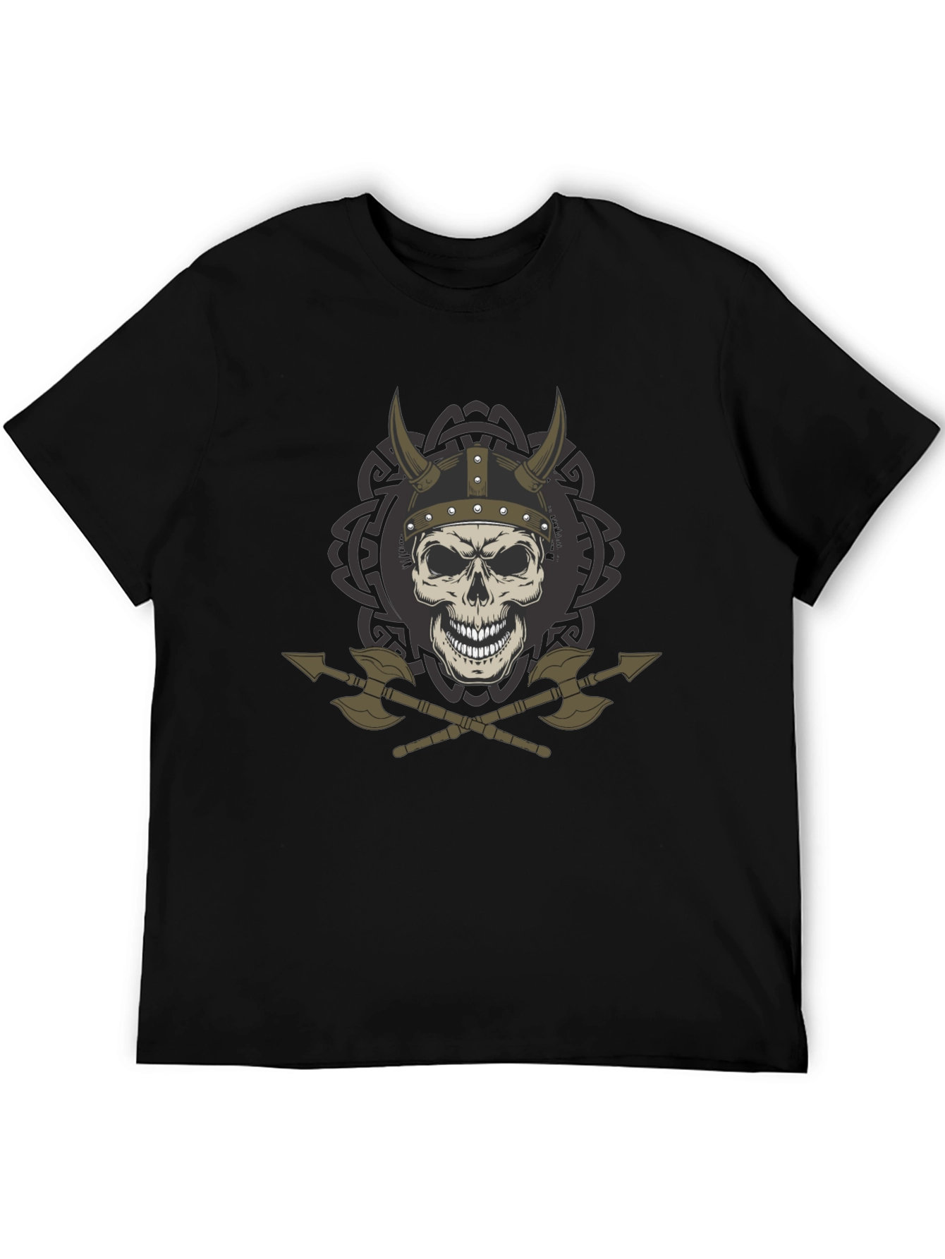 Viking Skull & Axes Graphic T-Shirt