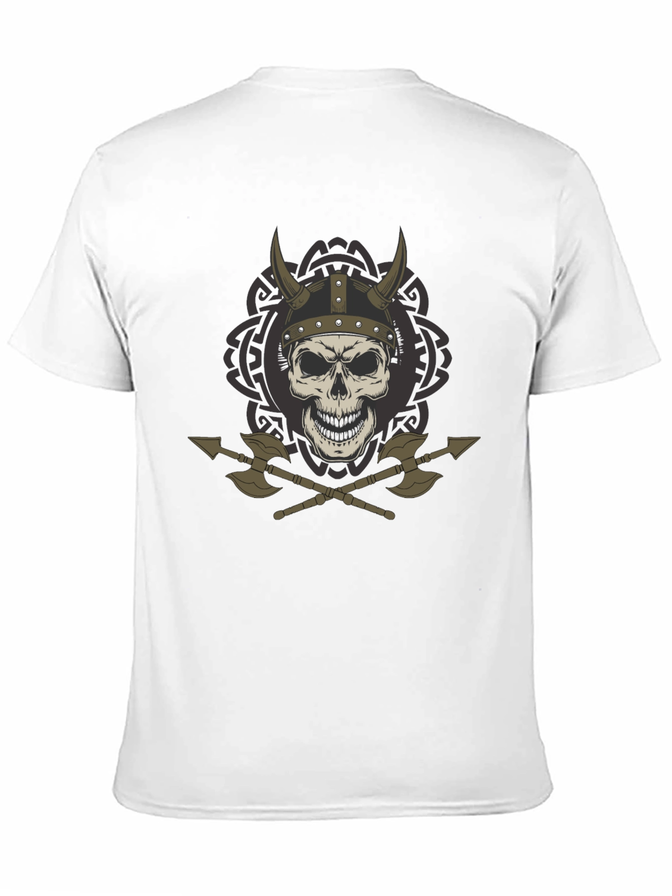 Viking Skull & Axes Graphic T-Shirt