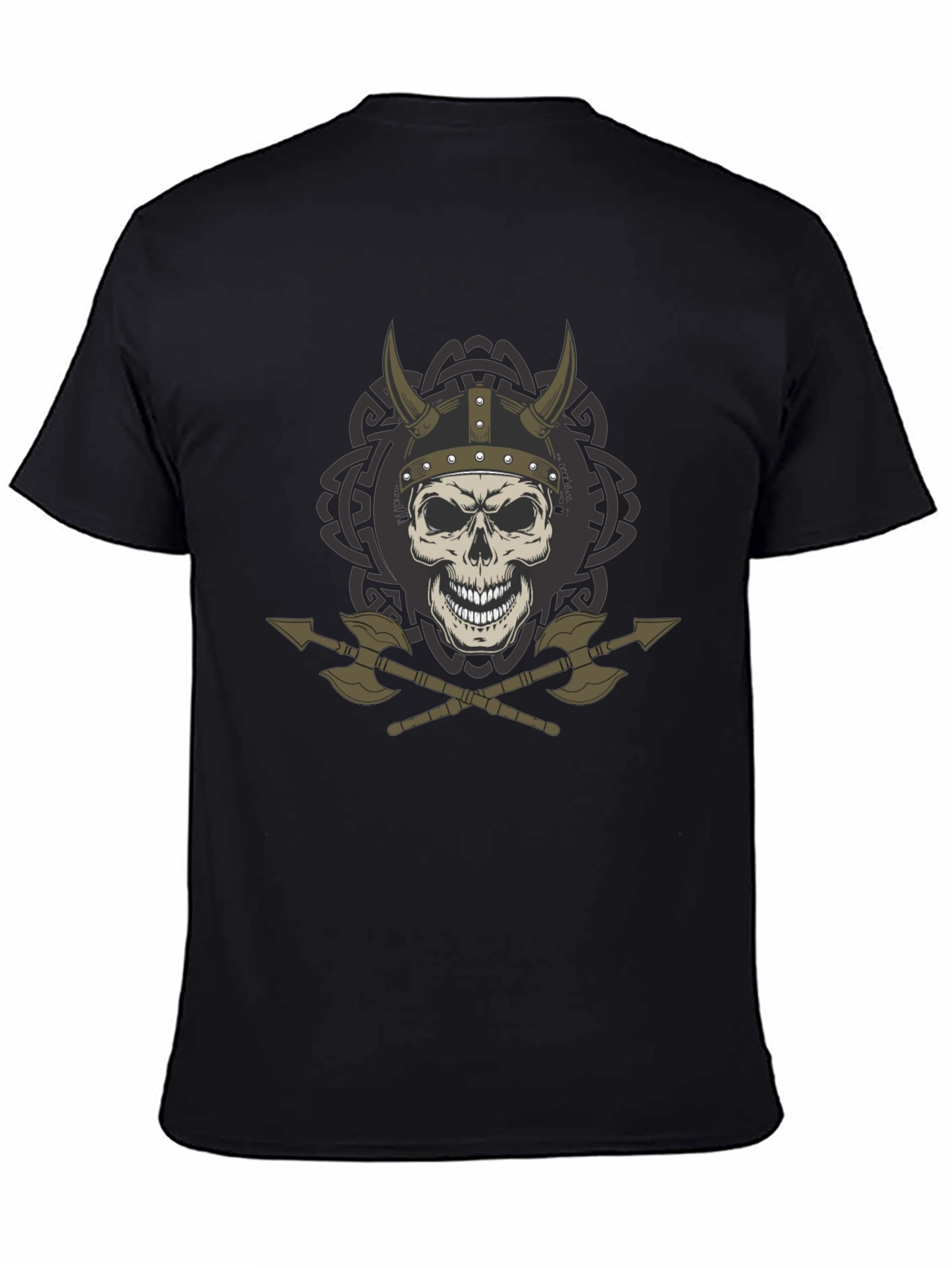 Viking Skull & Axes Graphic T-Shirt
