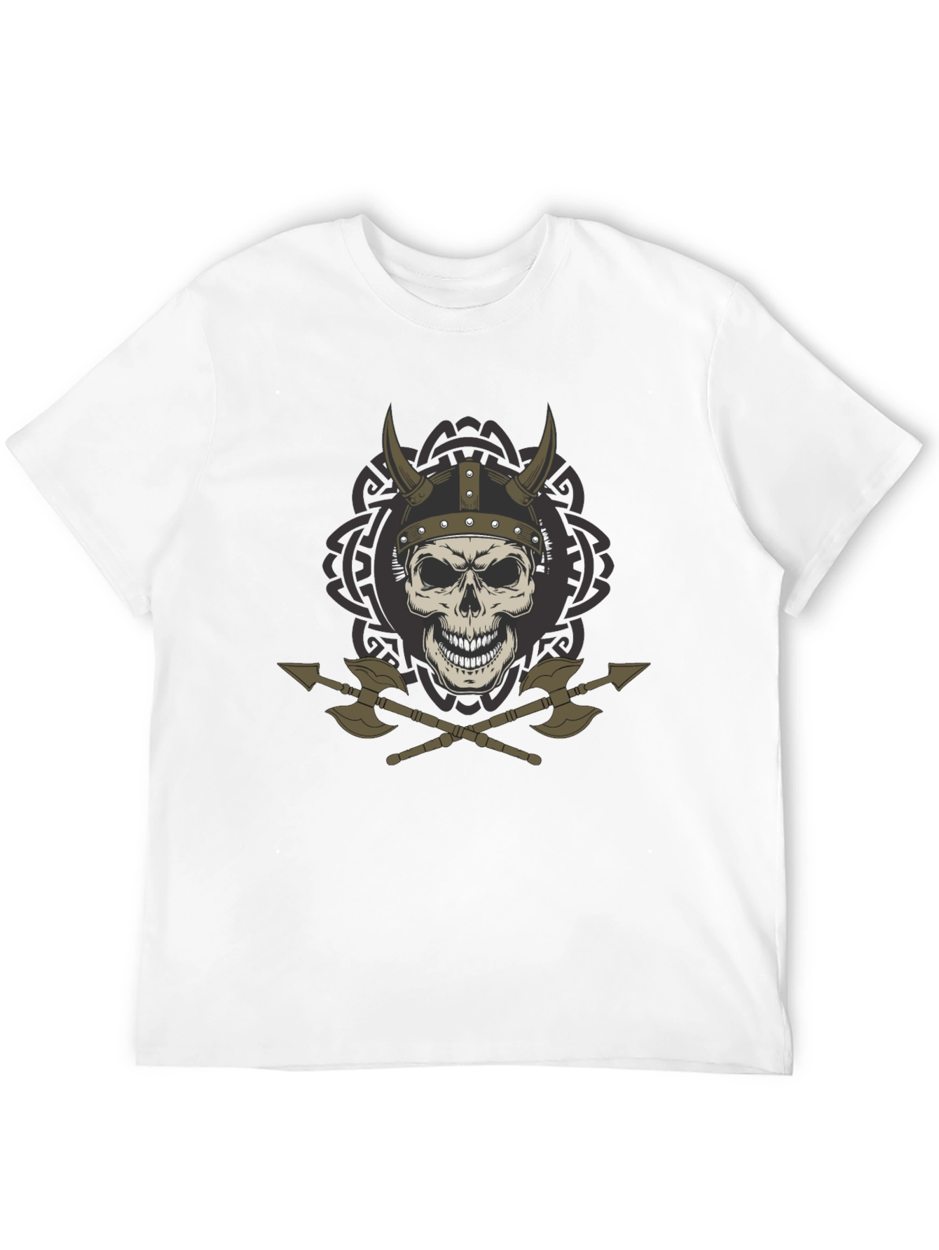 Viking Skull & Axes Graphic T-Shirt