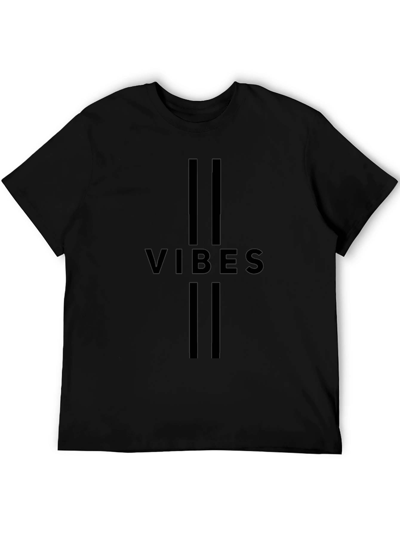 Vibes Graphic Tee - Modern Black T-Shirt