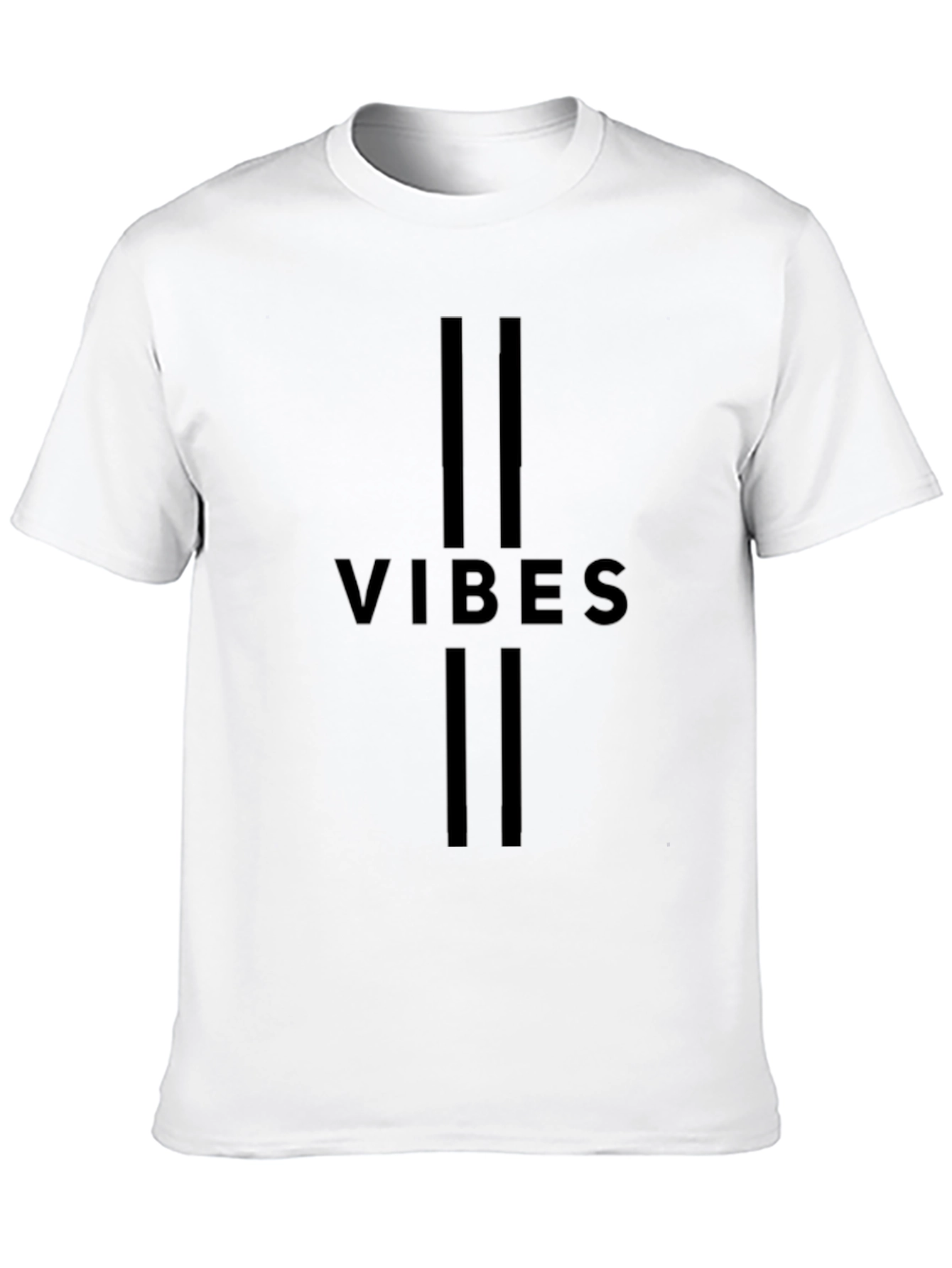 Vibes Graphic Tee - Modern Black T-Shirt