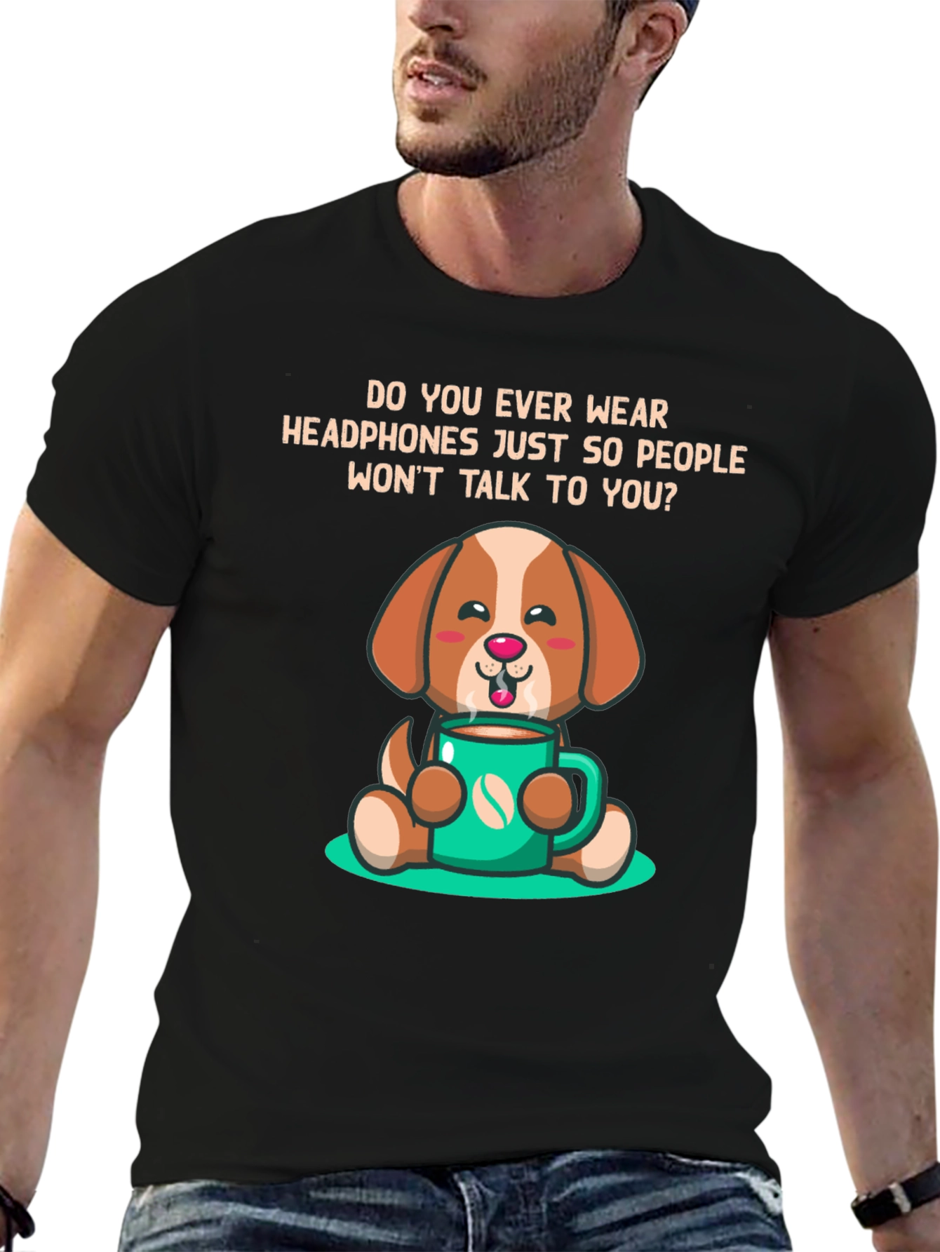 Dog Lover Coffee T-Shirt - Funny Introvert Tee